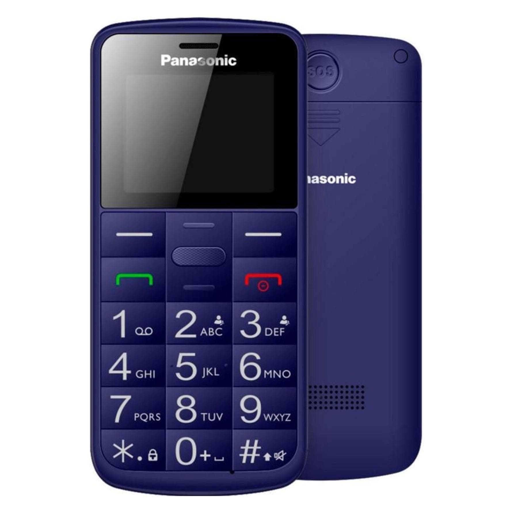 Panasonic Kx-tu110 2G (1.77", 0.30 Mpx), Téléphone portable à touches, Bleu