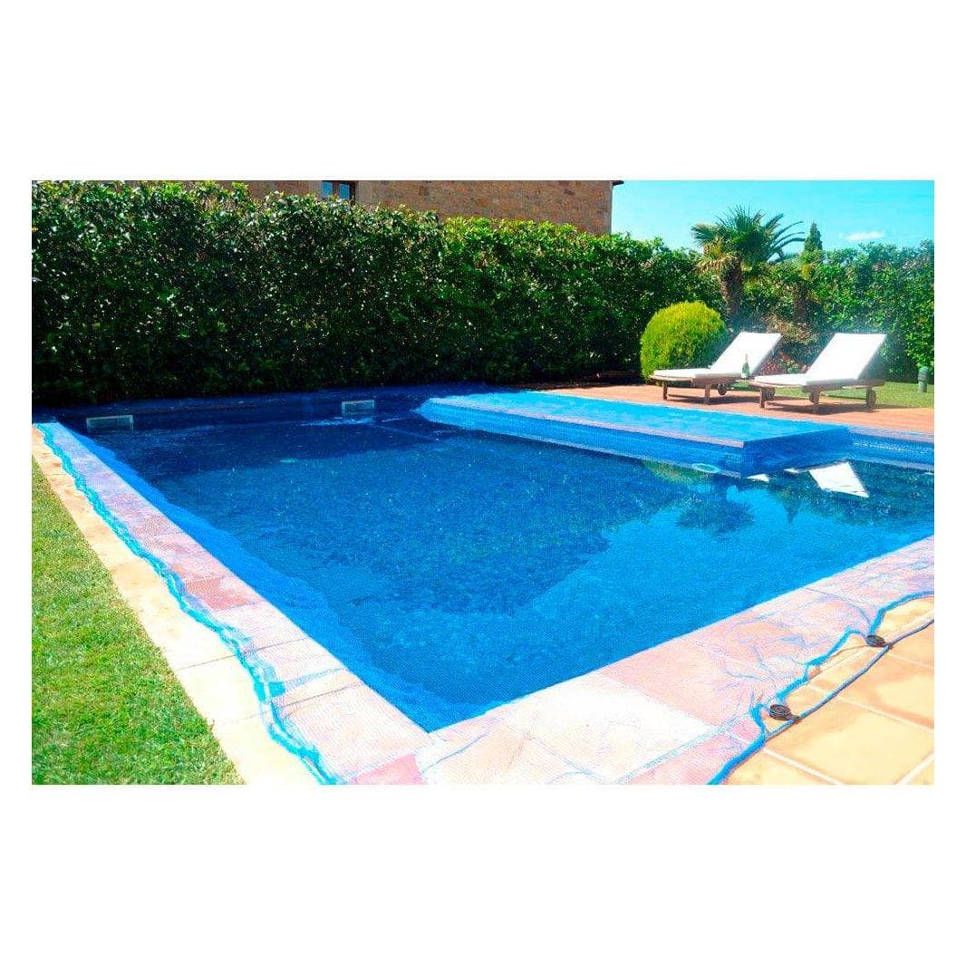 Fun&Go, Couverture de piscine, Couverture de piscine Leaf Pool bleue (6 x 10 m) (1000 x 600 cm)