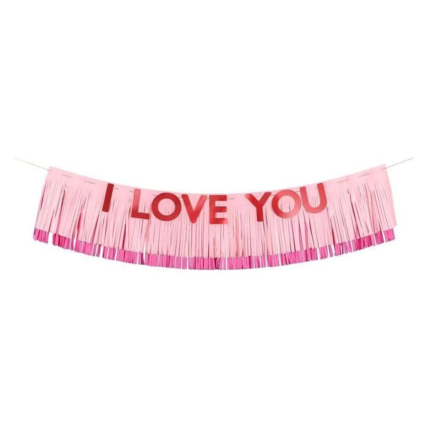 Partydeco Bannière I Love You, 150x30 cm, mix (1 pkt / 1 pc.) (1 pcs)