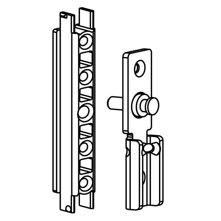 Geze, Mobilier : équipements, Plaques de fixation pour sécurité anti-chute et anti-crépi FPS (1 pcs)