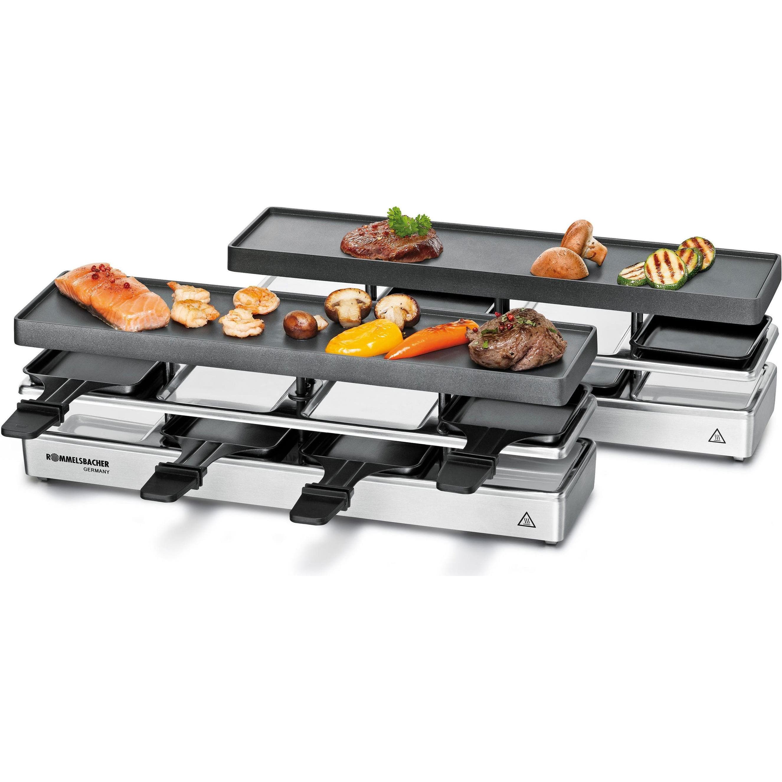 Rommelsbacher Raclette Grill RC 1600, Appareil à raclette, Argent