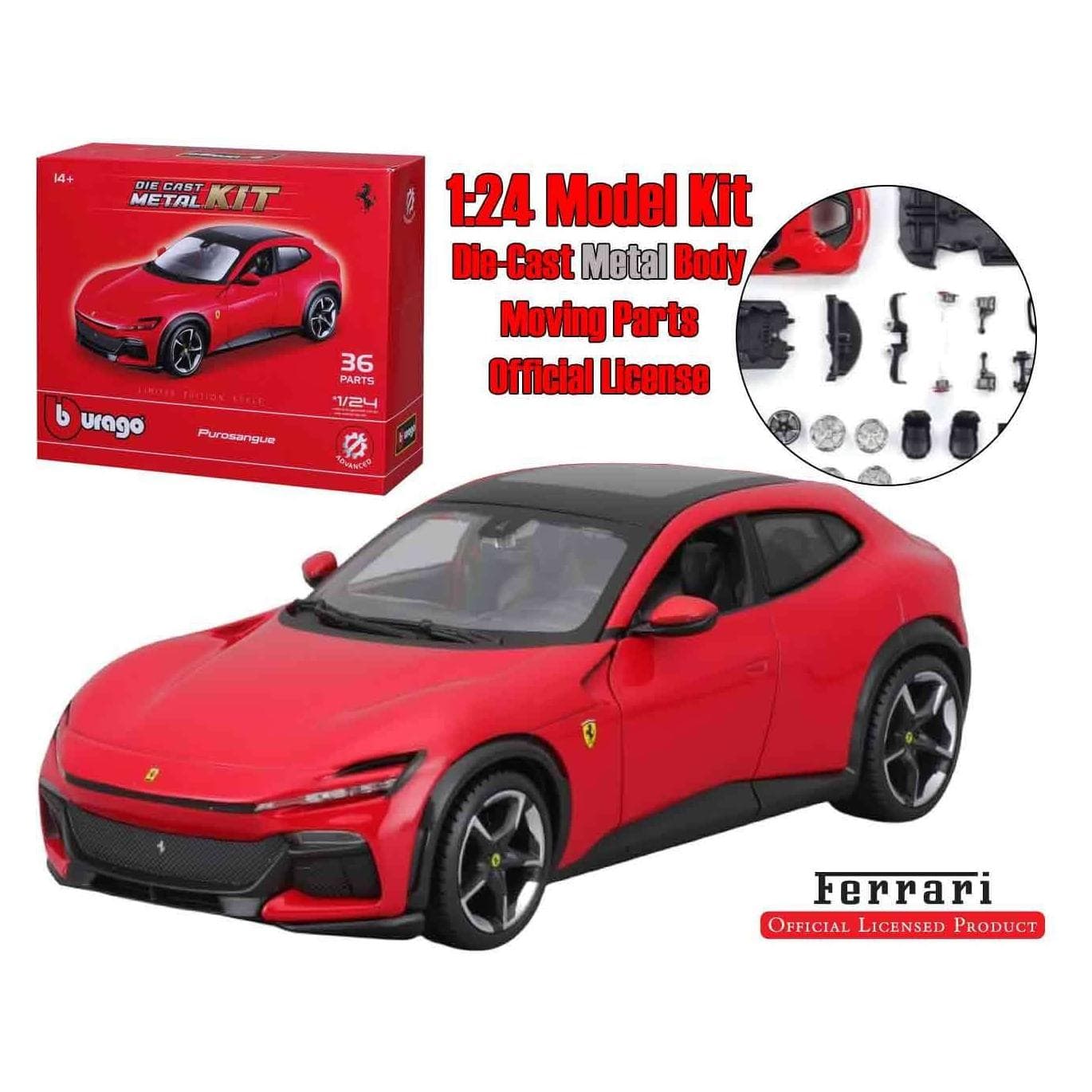 Bburago Model Kit Ferrari Purosangue Scala 1:24