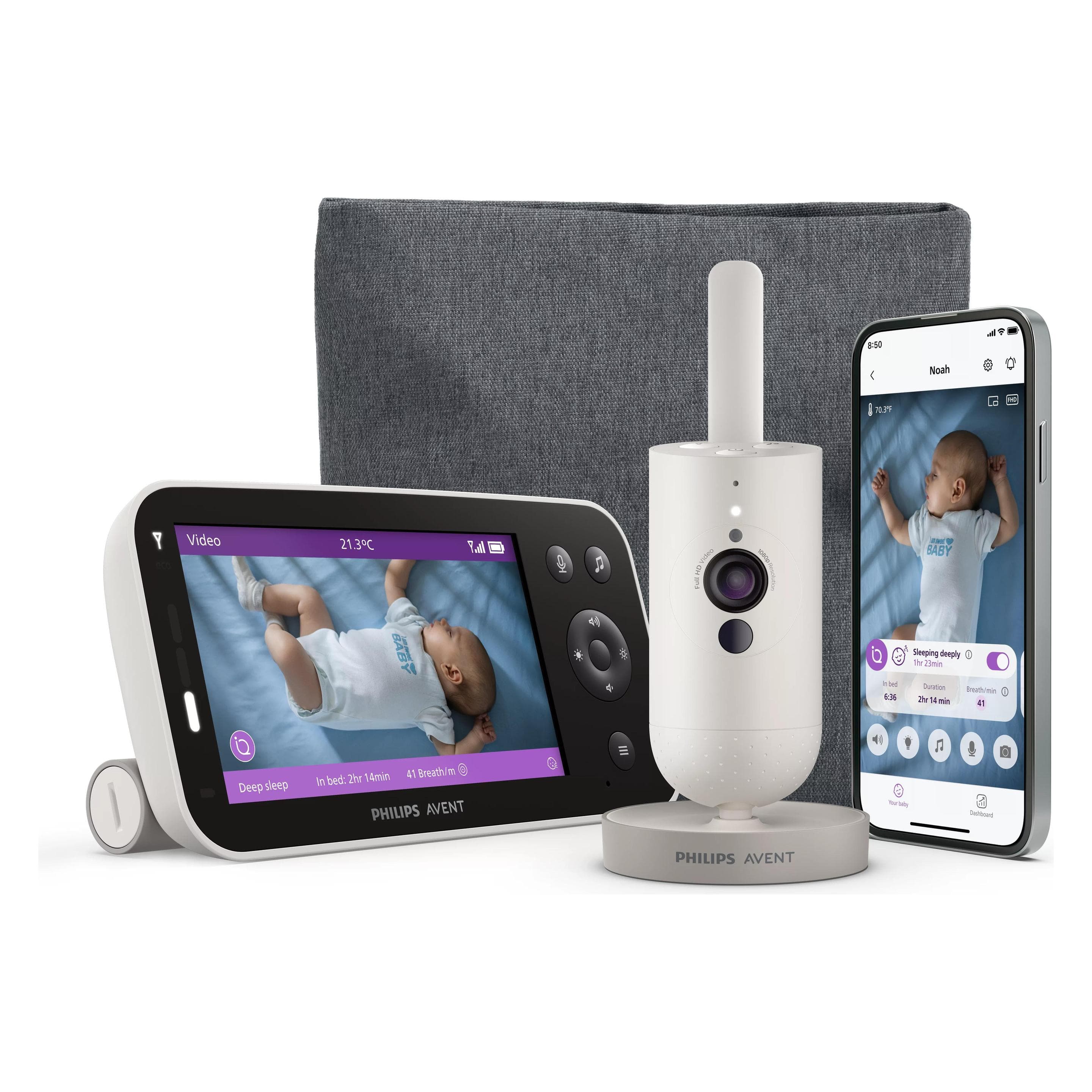 Philips Avent, Babyphone, Premium Video Connected (Babyphone avec caméra, 400 m)
