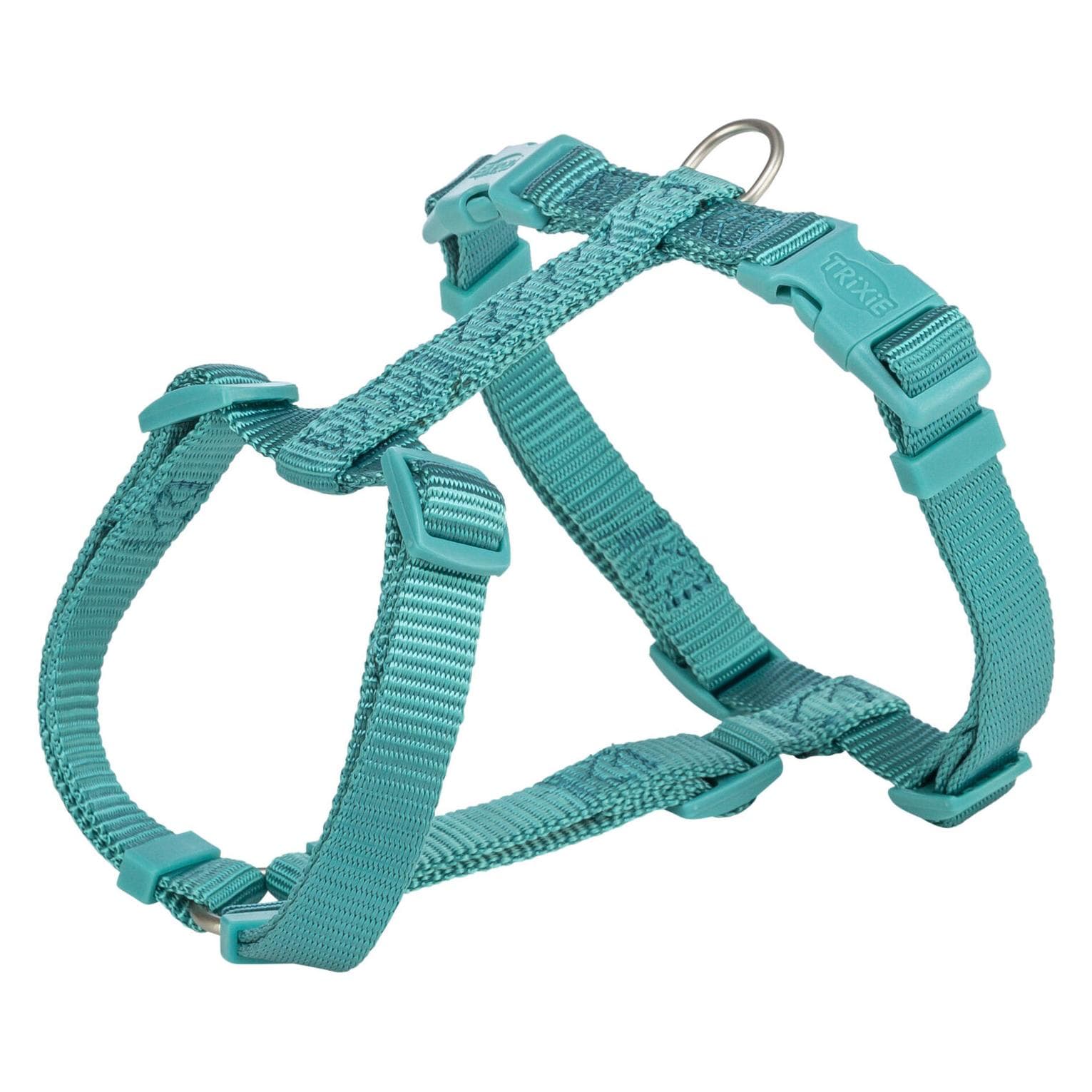 Trixie Hondentuig Premium H-Tuig Aqua Blauw - 52-75X2 Cm (Chien, Général, Promenade), Collier + laisse