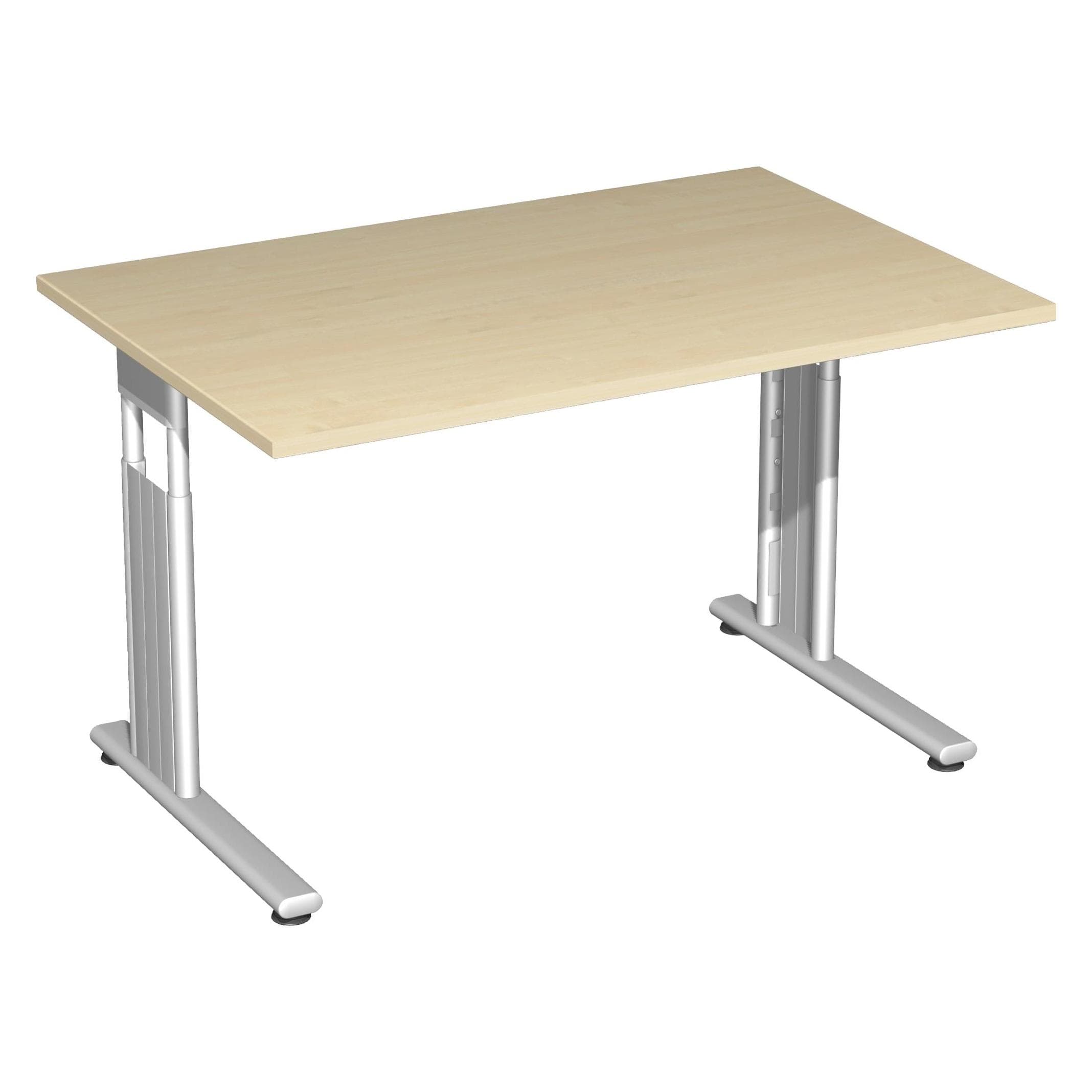 Geramöbel, Bureau, Schreibtisch C Flex Ahorn 1200x800x680-820 Ahorn (120 x 80 x 82 cm)