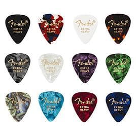 Fender 351 Celluloïd Medley, Médiator, Multicolore