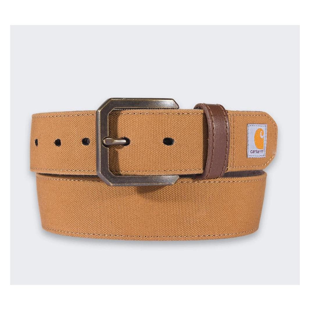 Carhartt, Hommes, Ceinture, Gürtel aus Canvas in Entenbraun, Marron