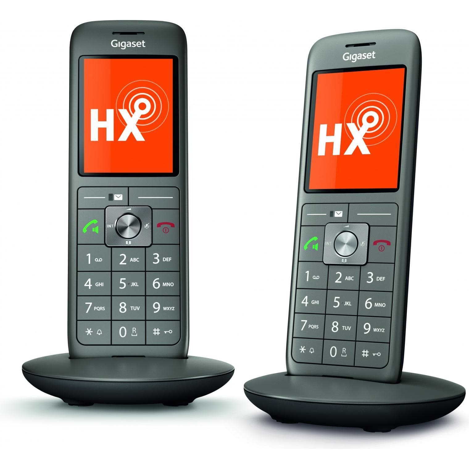 Gigaset CL660HX Duo (version DE), Téléphone, Gris, Noir
