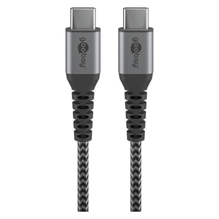 Goobay USB C – USB C (1 m, USB 2.0, 60 W), Câble USB