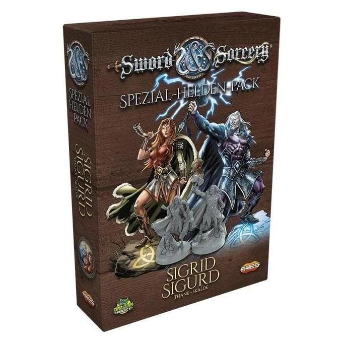 Ares ARGD0198 - Sword & Sorcery : Pack de héros spéciaux Sigrid/Sigurd (Extension DE) (Allemand, 1 - 5 Joueur)
