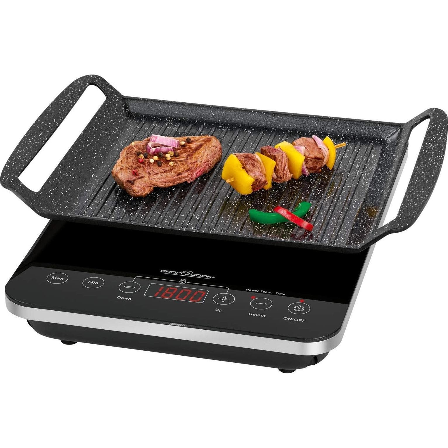 Proficook PC-ITG 1130, Plaque de cuisson amovible, Noir