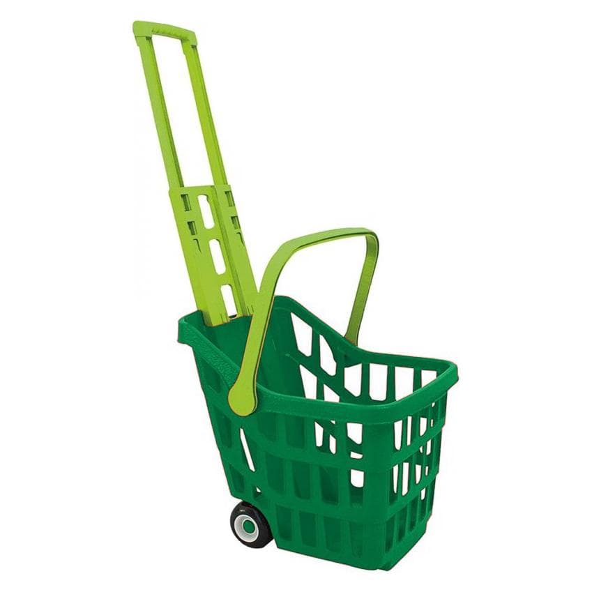 Adriatic, Épicerie : accessoires, Chariot à provisions en plastique pour enfants, vert