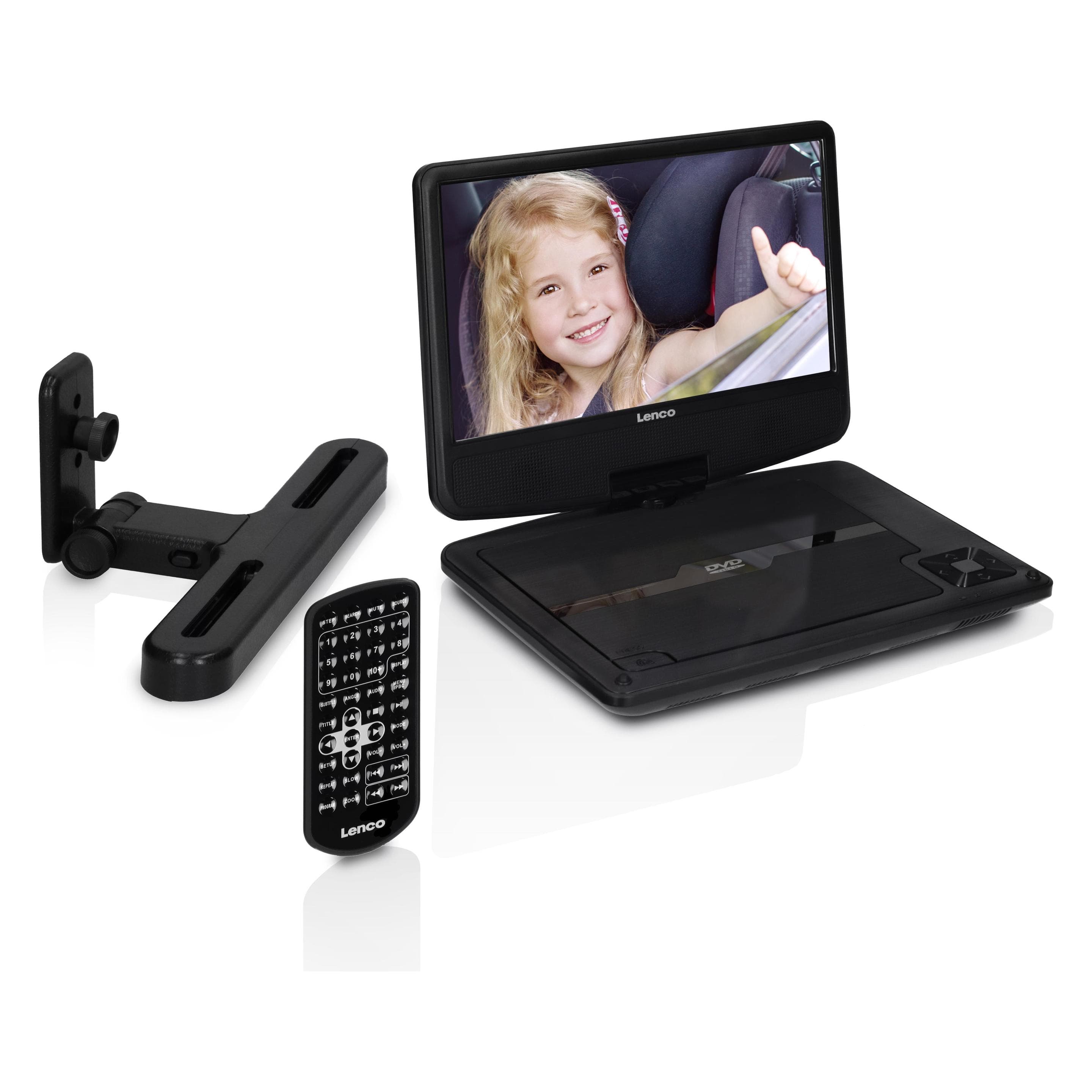 Lenco DVP-901 (Lecteur DVD portable), Lecteur Blu-ray + Lecteur DVD, Noir