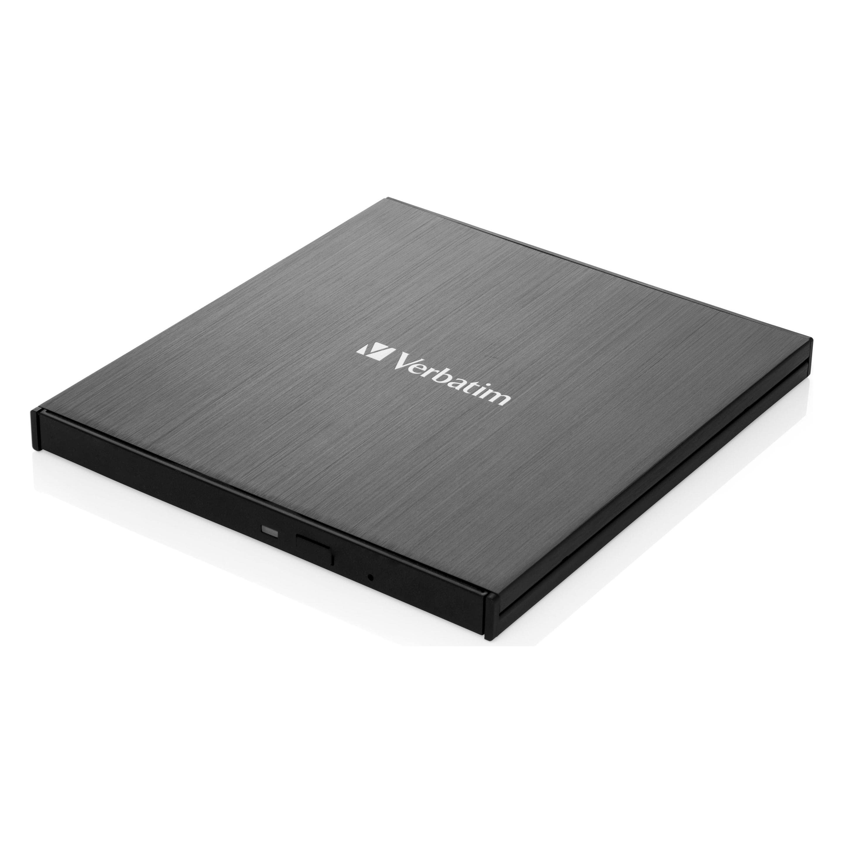 Verbatim Slimline (Graveur Blu-ray, Graveur de CD, Graveur de DVD, Lecteur Blu-ray, Lecteur de CD, Lecteur DVD), Lecteur optique, Noir