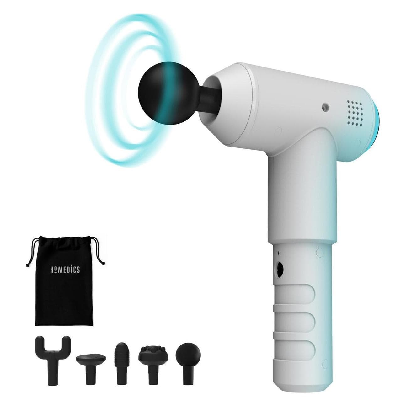 Homedics, Pistolet de massage, Pistolet de massage kinésithérapeutique (3 Marches, 60 min)