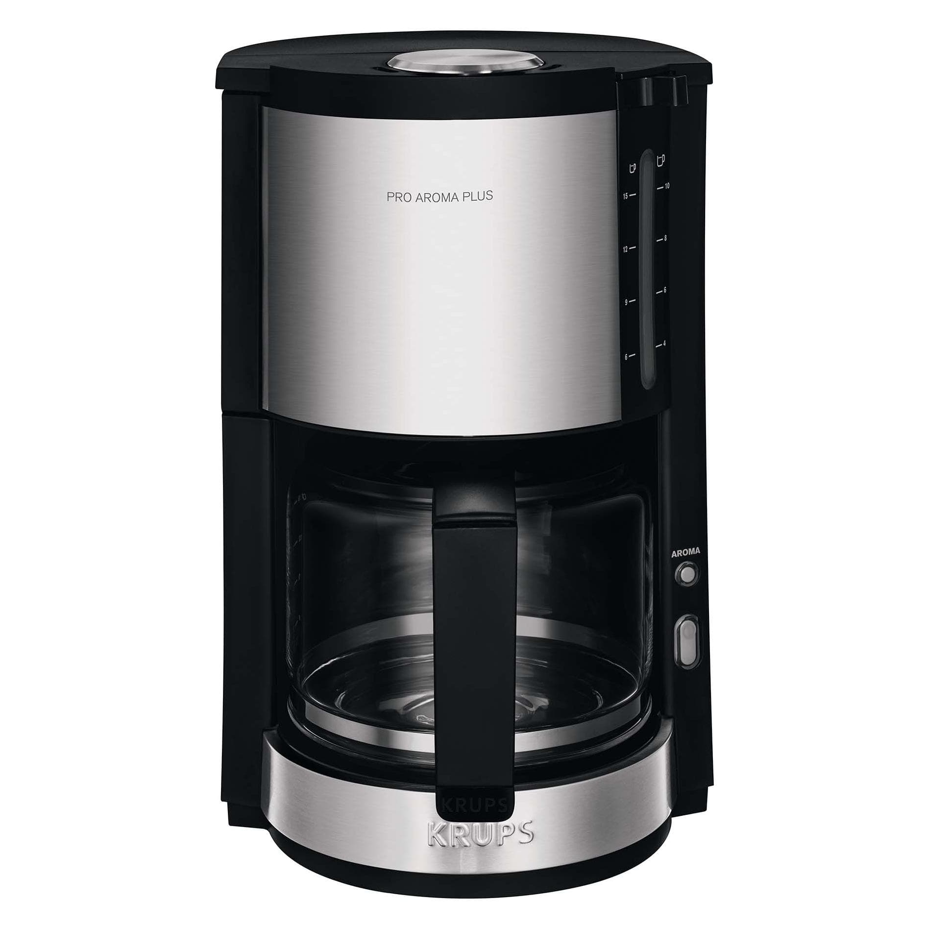 Krups KM 321 ProAroma Plus, Cafetières à filtre, Noir, Argent
