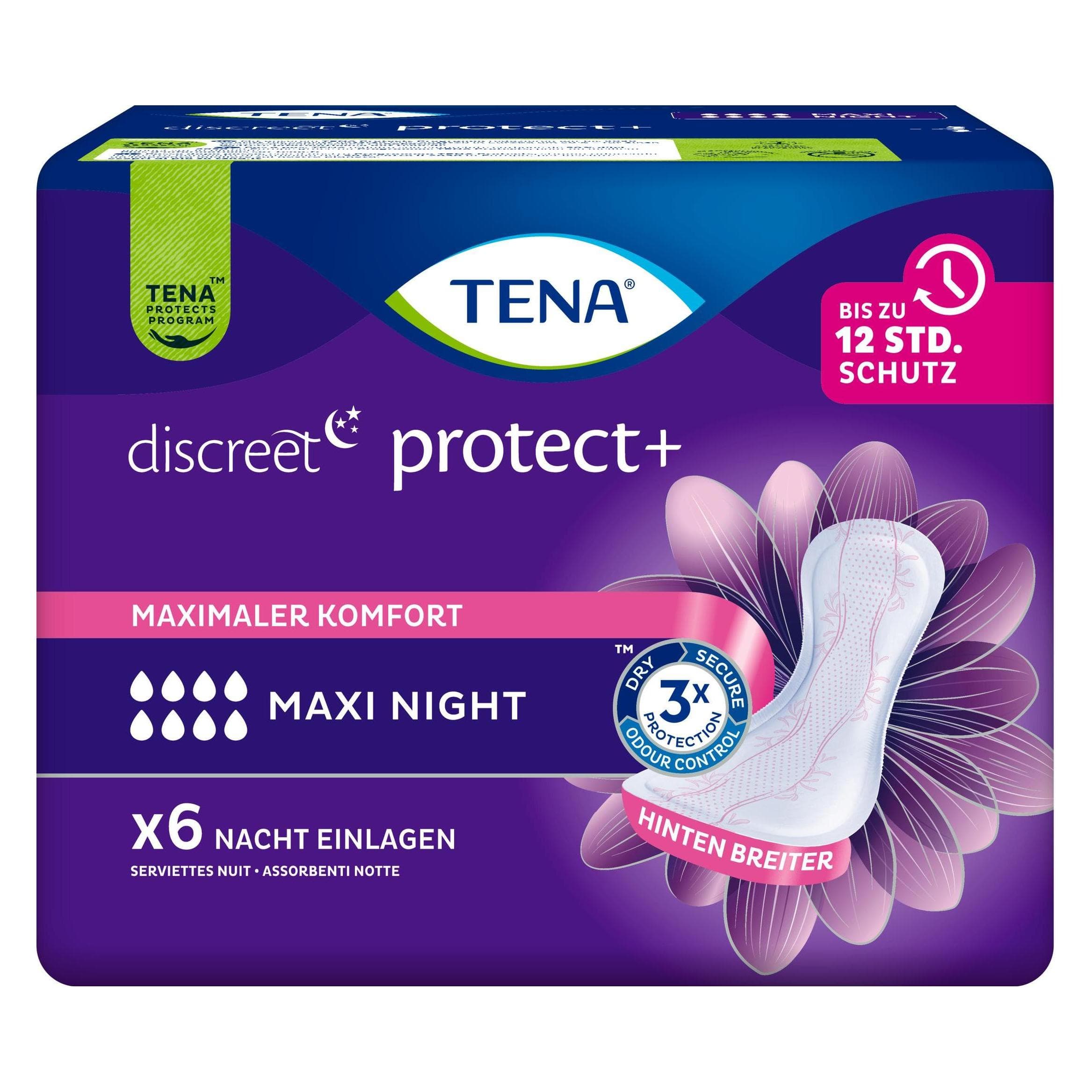 Tena, Produits pour l'incontinence, Discreet Protect+ (6x)