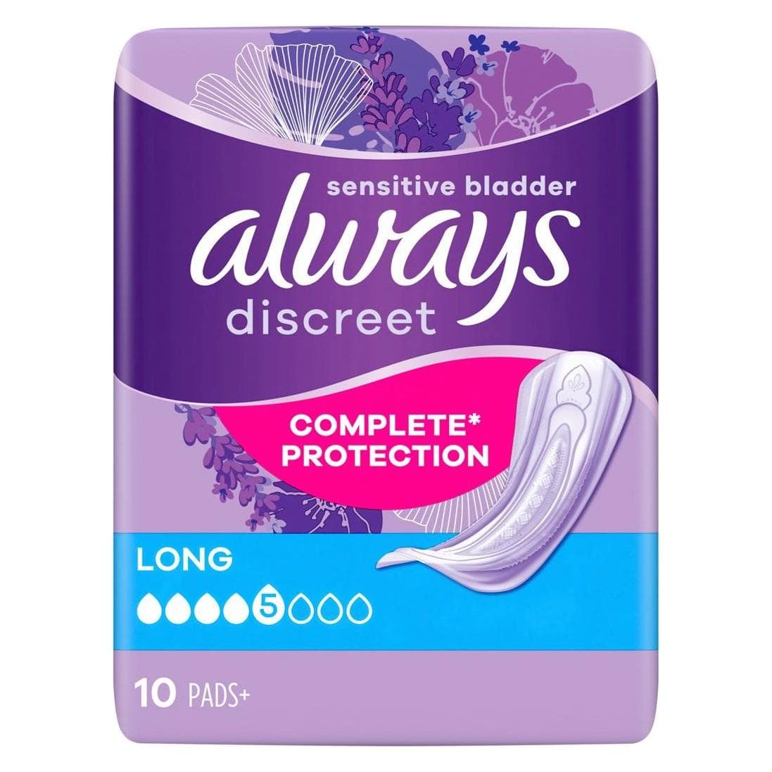 Always, Produits pour l'incontinence, Discreet (10x)
