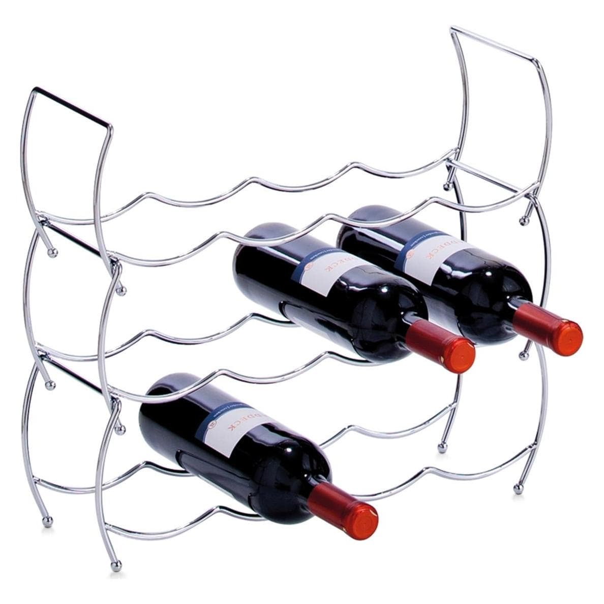 Zeller Present, Étagère à vin, Casier à vin par 3 (12 bouteilles, 14 x 42 x 42 cm)