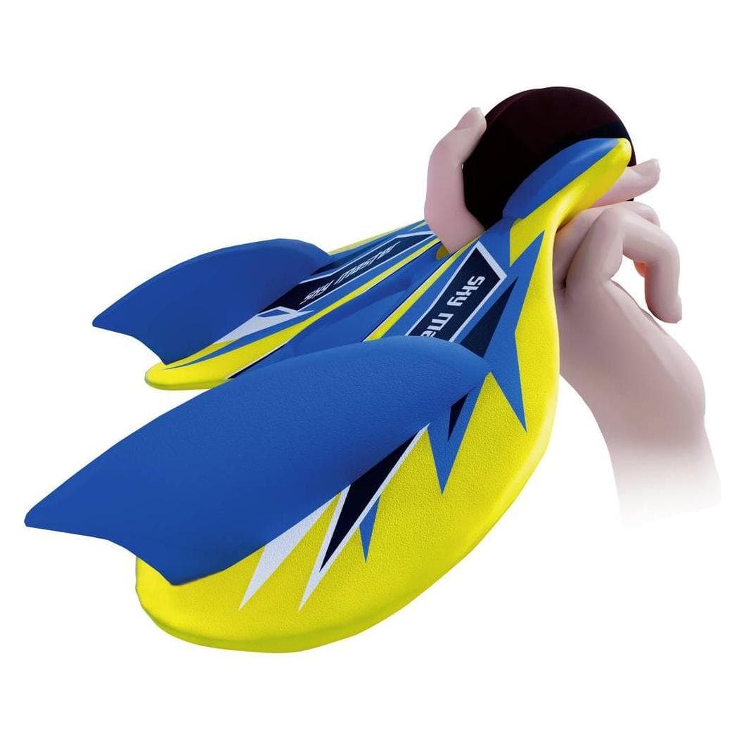 Günther Flugspiele Wurfgleiter Sky Master gelb/blau 27x13cm Flugweite 20m