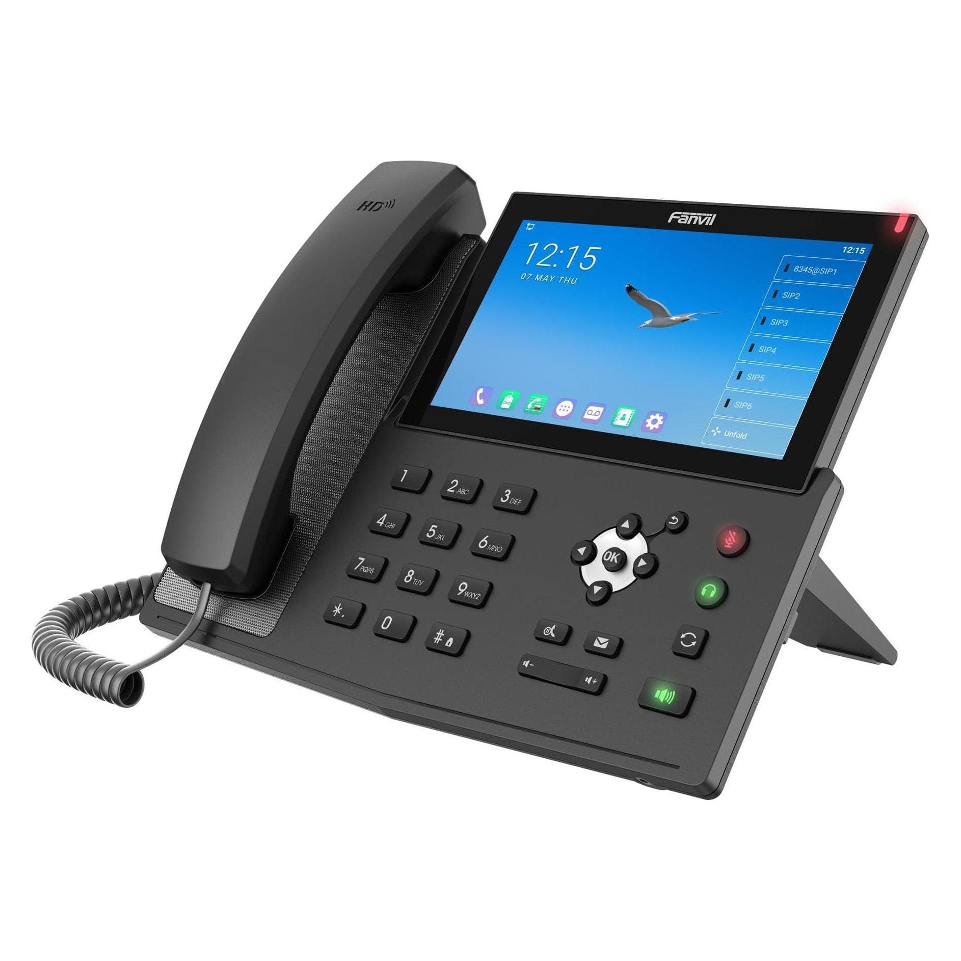 Fanvil Téléphone IP X7A, Téléphone, Noir