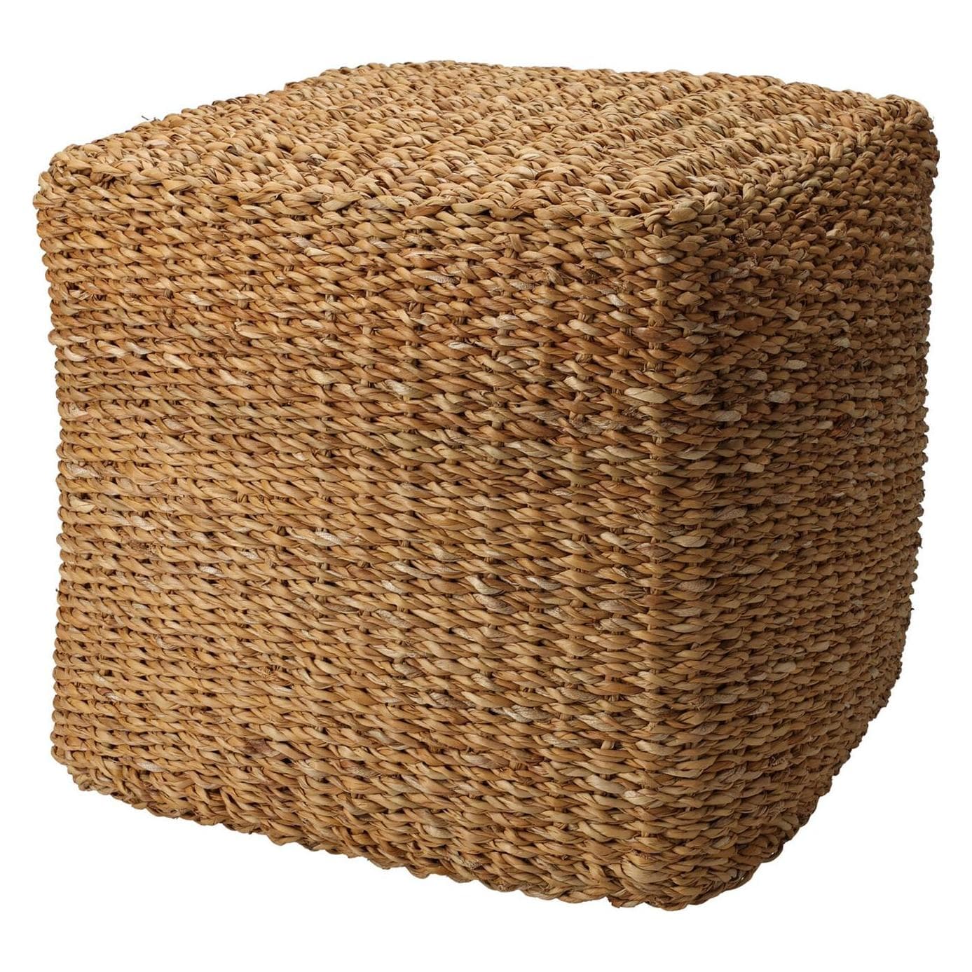 Home&Styling, Tabouret, Pouf Carré Naturel 40x40x38 cm