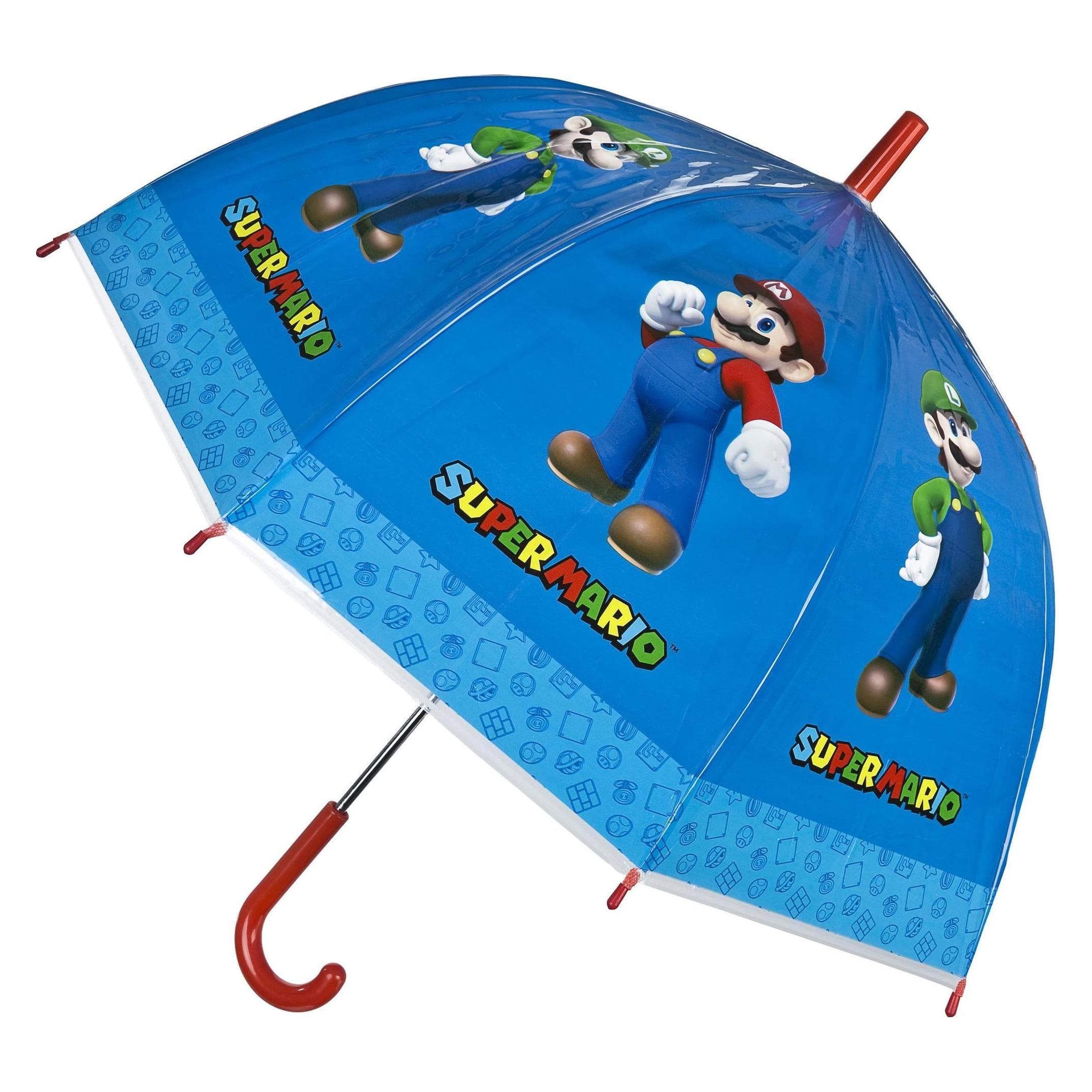 NoName, Unisexe, Parapluie, Super Mario Paraplu 45cm, Multicolore, Bleu
