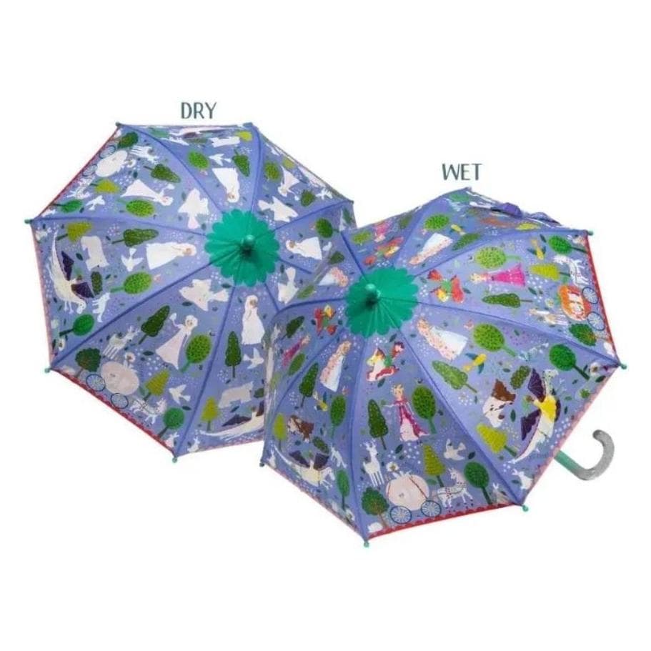 Rock, Filles, Parapluie, Parapluie 3D couleurs changeantes monde féerique, Blanc, Multicolore