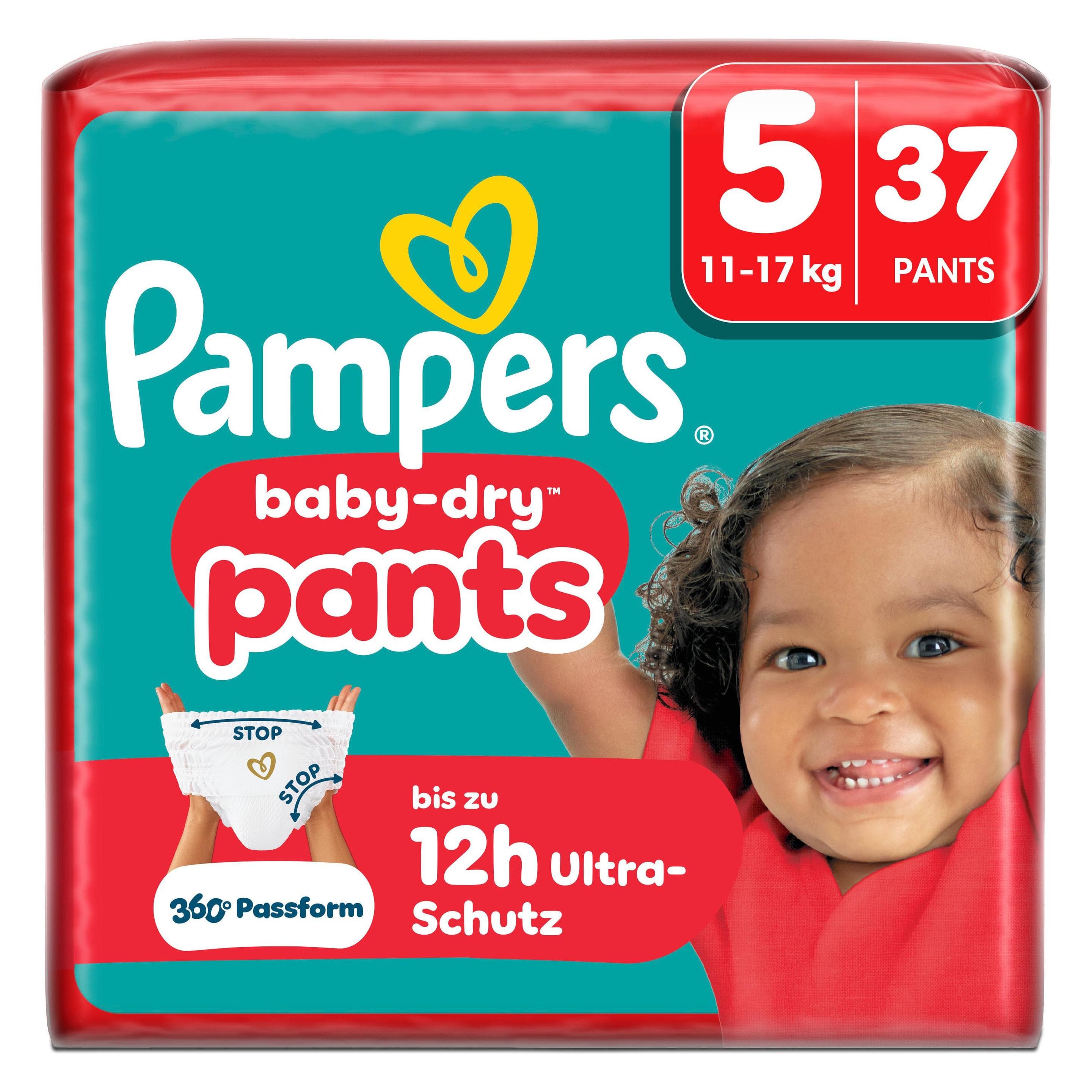 Pampers Baby Dry Pants Gr.5 Junior 11-17kg Windeln Sparpack 37 Stück (Taille 5, 37 pcs)