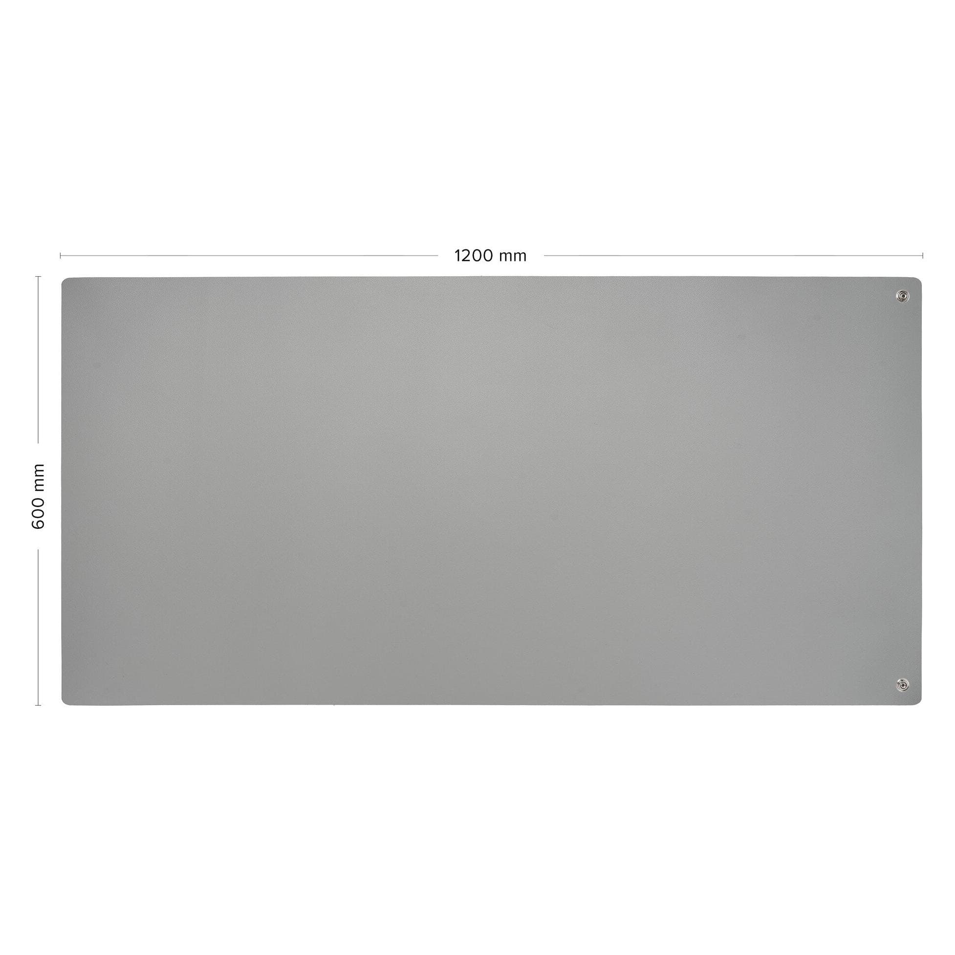 Top Swede, Protection au travail : accessoires, Tapis de table ESD Set L Pro, gris, 600 x 1200 mm, UE 5 pièces, 2x 10mm bouton-pression (Protection