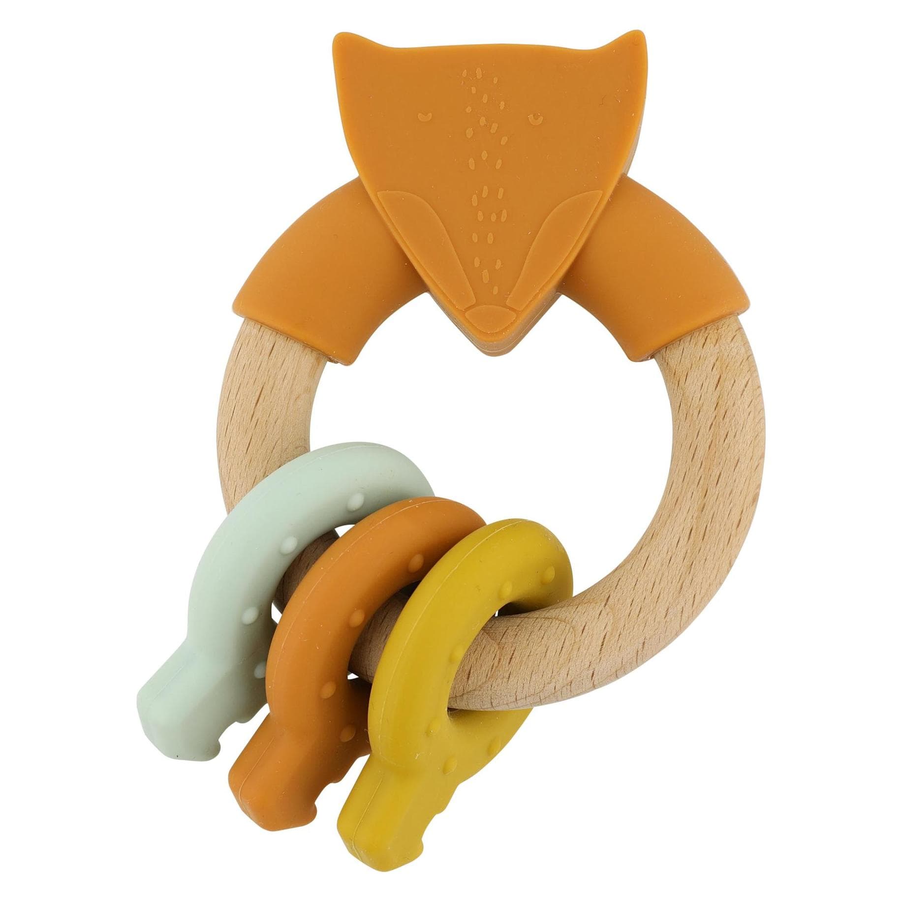 Trixie Baby, Jouet à saisir, Griffon en bois & silicone Renard