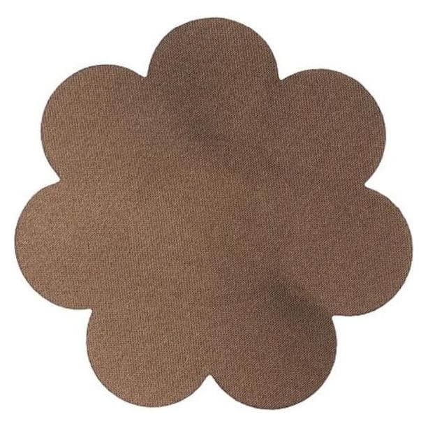 Bye Bra, Soutien-gorge, Ruban De Corps 5m X 6,5 cm + 3 Paires De Cache-Tétons En Satin Marron Foncé, Marron, (Lot de 3, Taille unique)