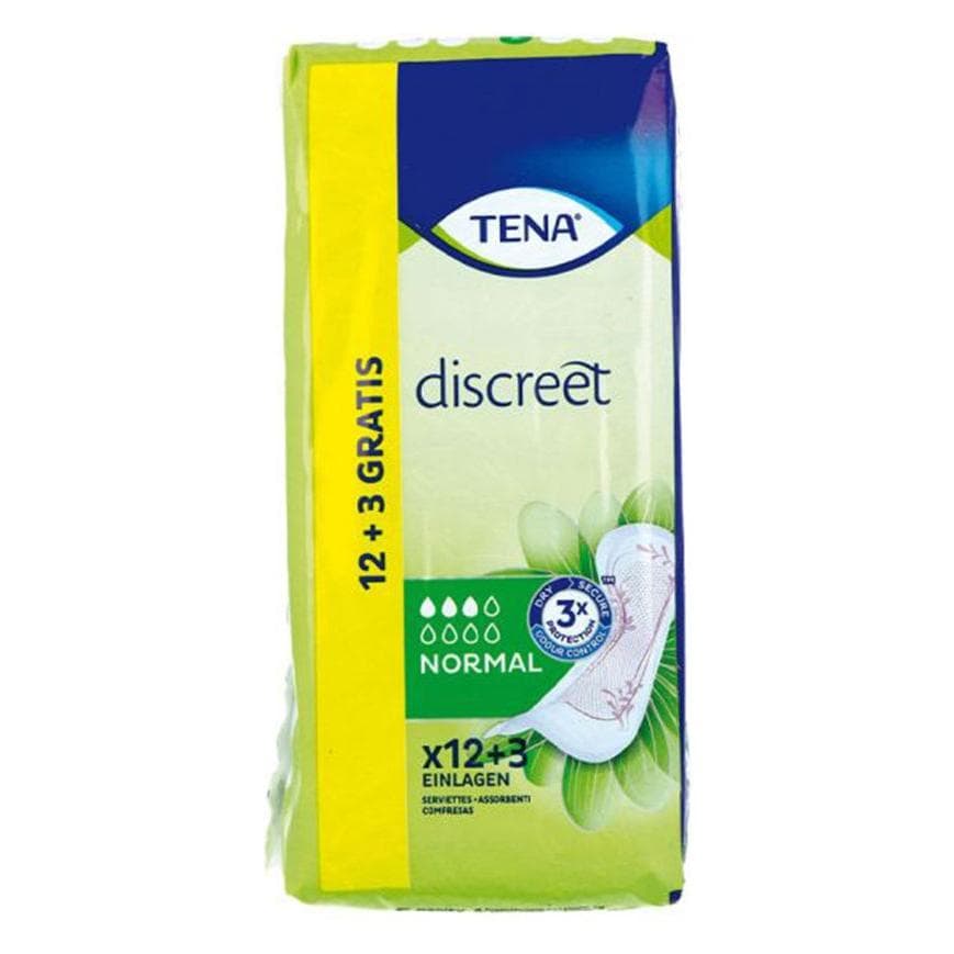 Tena, Produits pour l'incontinence, DISCREET incontinence normale compress 15 u (15x, Normal)