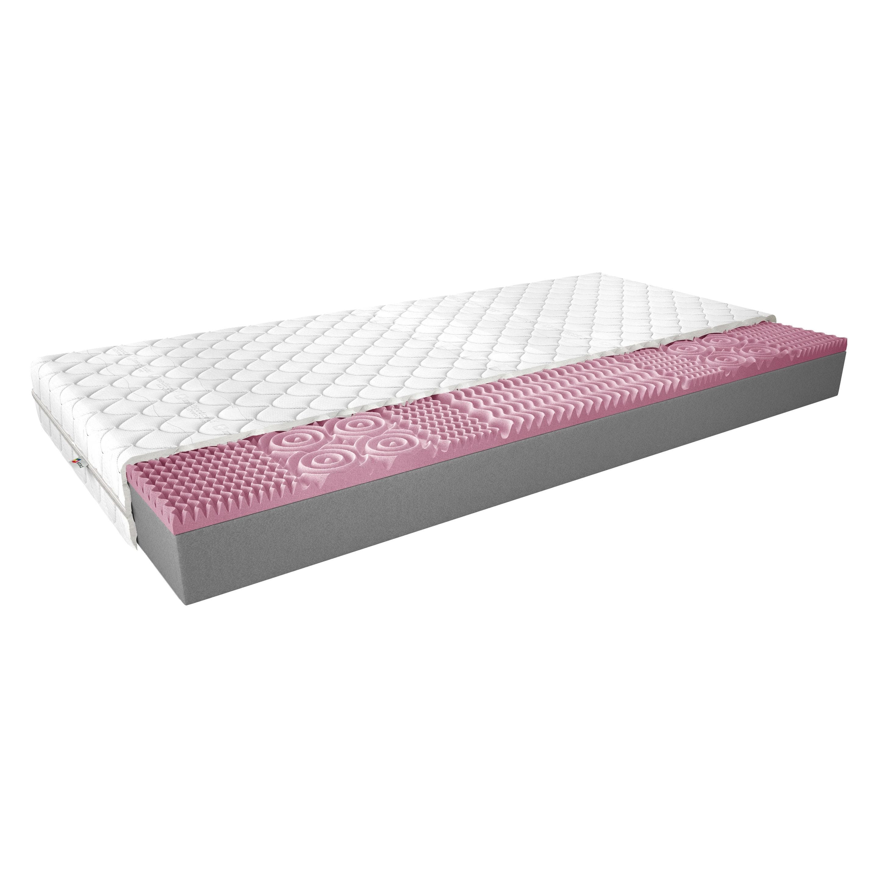 ELTAP, Matelas, Lauren Medicott Silver (Noyau de mousse, 160 x 200 cm)