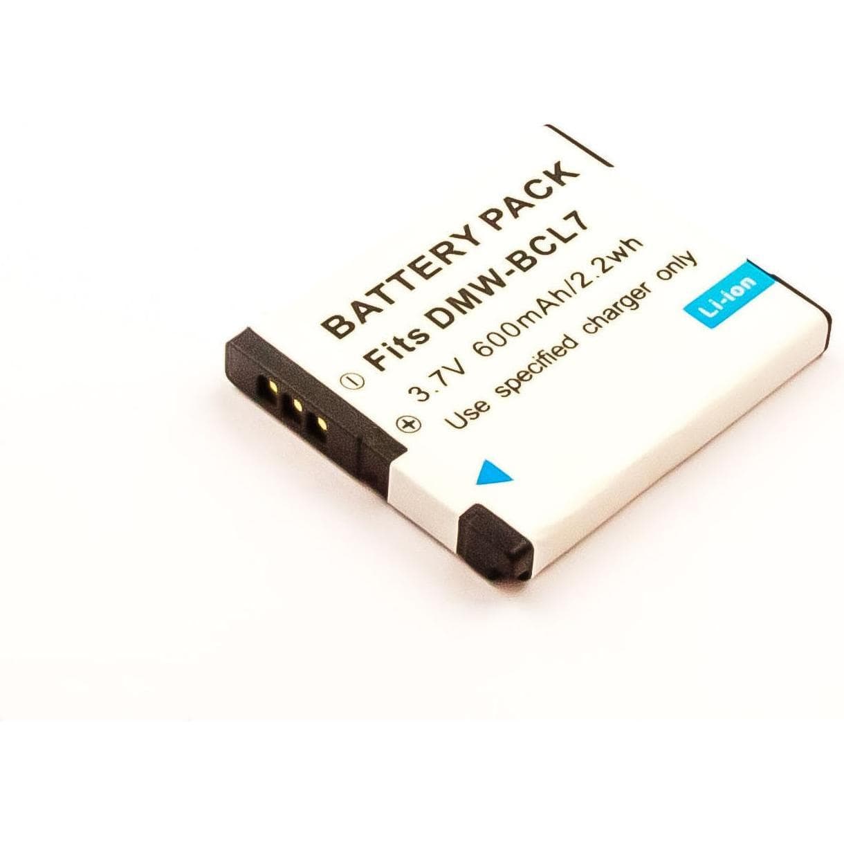AGI 15780 Batterie rechargeable au lithium-ion (Li-Ion) 600mAh 3.7V (Batterie de l'appareil photo), Alimentation pour appareil photo, Noir