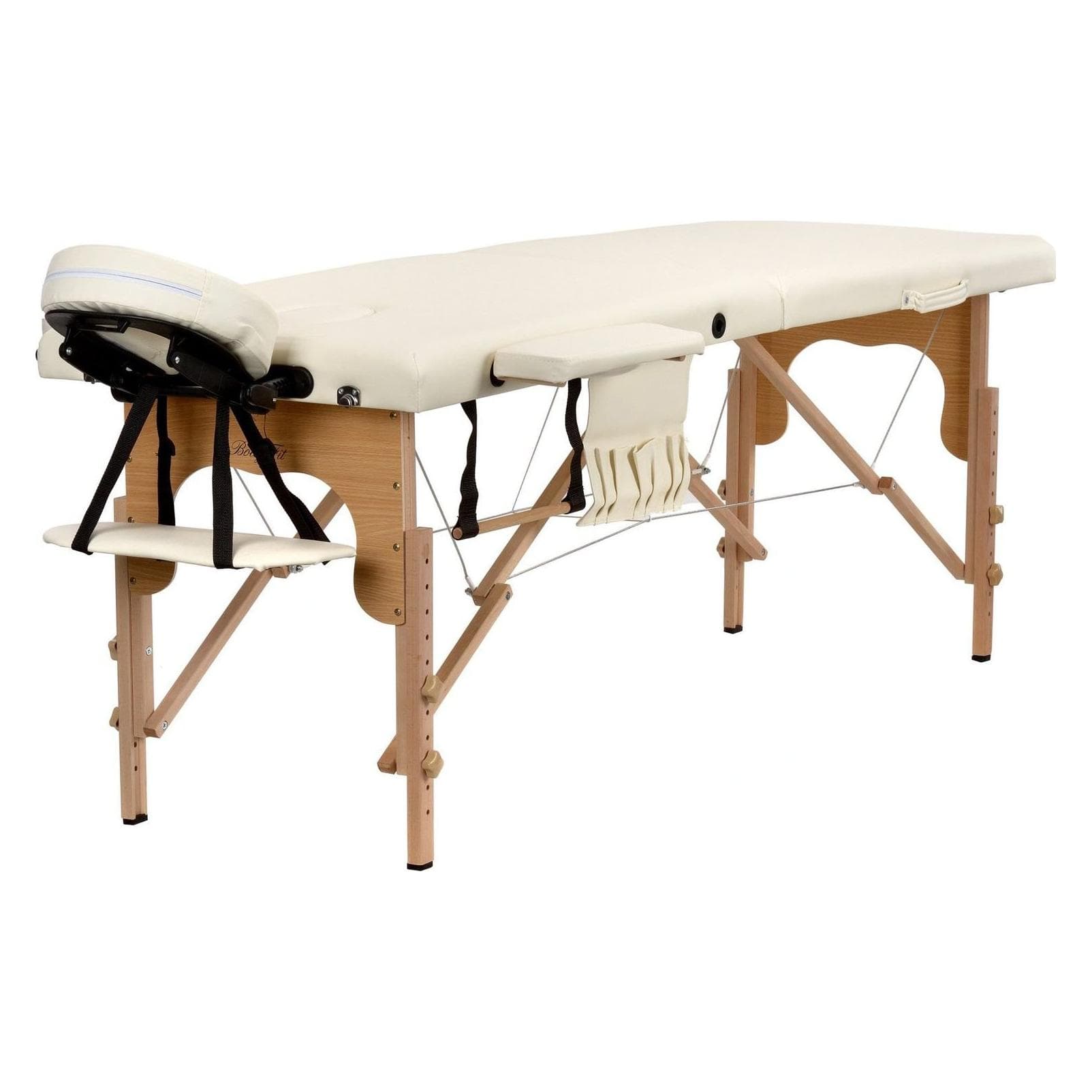 Body Fit, Table + fauteuil de massage, Lit massant 2 sections en beige