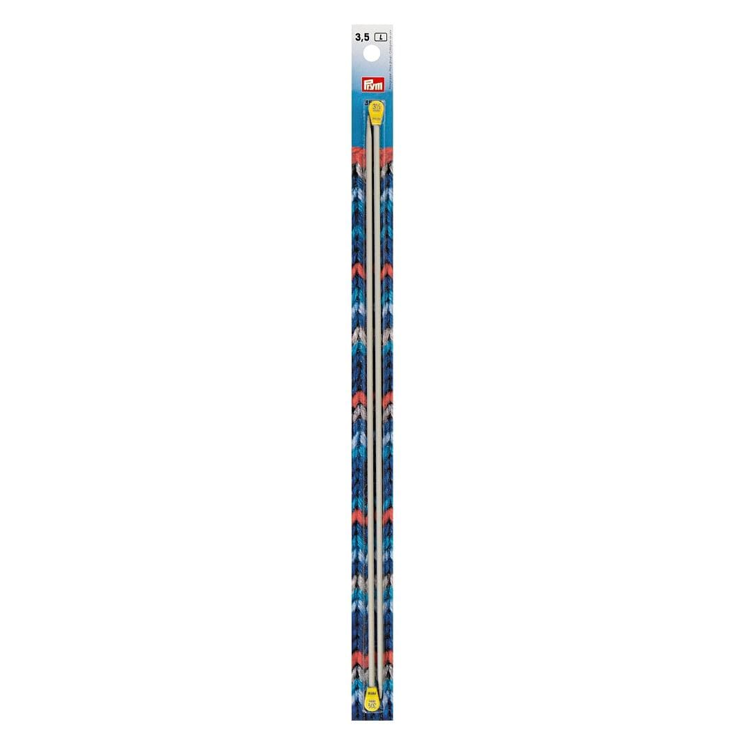 Prym HN Aiguilles à tricoter vestes ALU 35 cm 3,50 mm gris, Aiguille, Gris