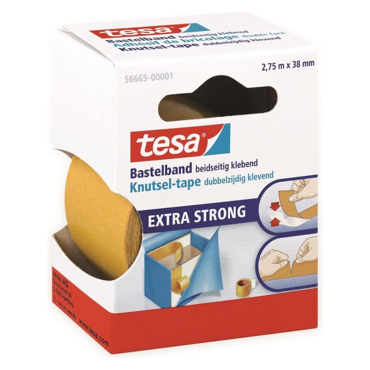 tesa, Ruban adhésif, crafting tape 2,75 : 38, 56665 (38 mm)