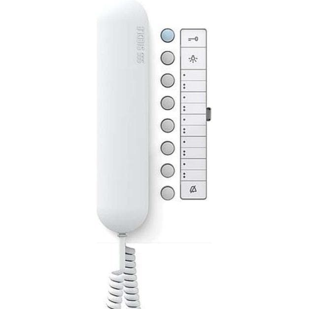 Siedle, Sonnette + interphone, S. & Soehne Bus-Telefon Comfort blanc-brillant/noir BTC 850-02 WH/ (Filaire)