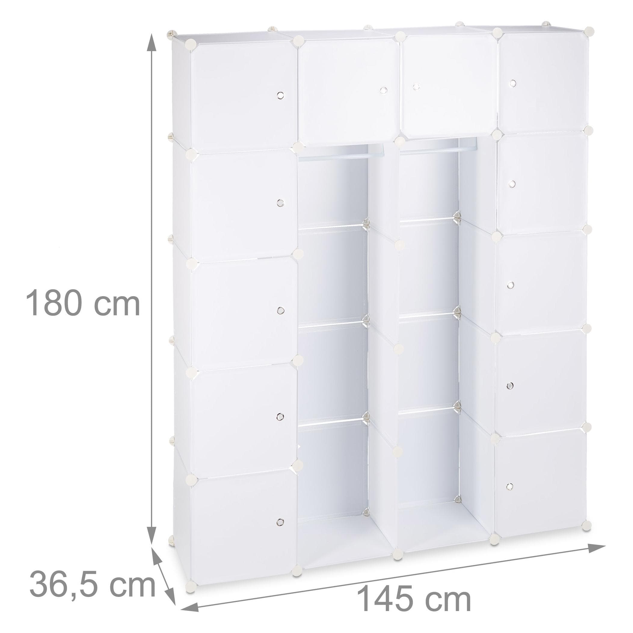 Relaxdays, Armoire, Système de connexion (145 x 36.50 x 180 cm)