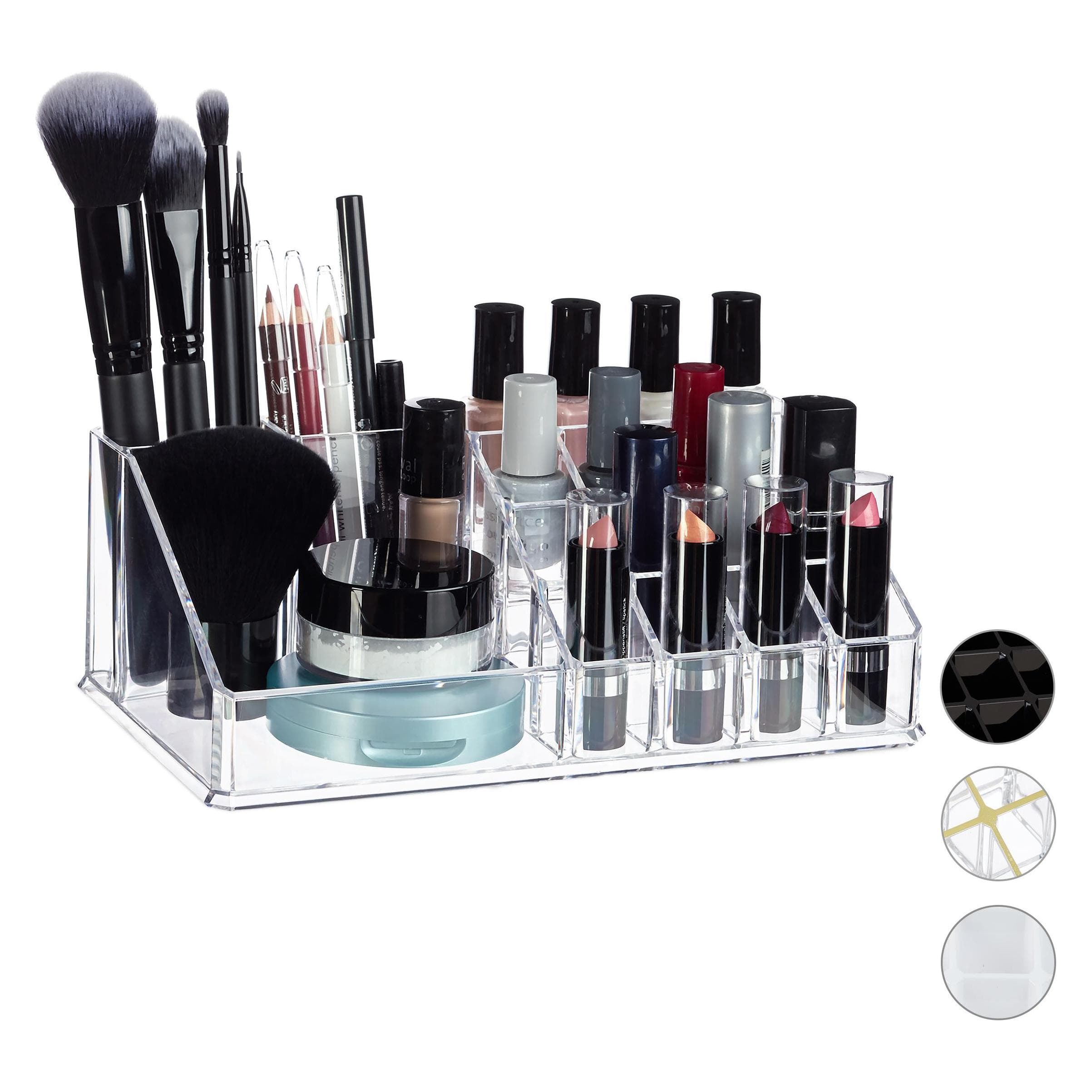 Relaxdays, Rangement pour salle de bains, Organisateur Cosmétiques