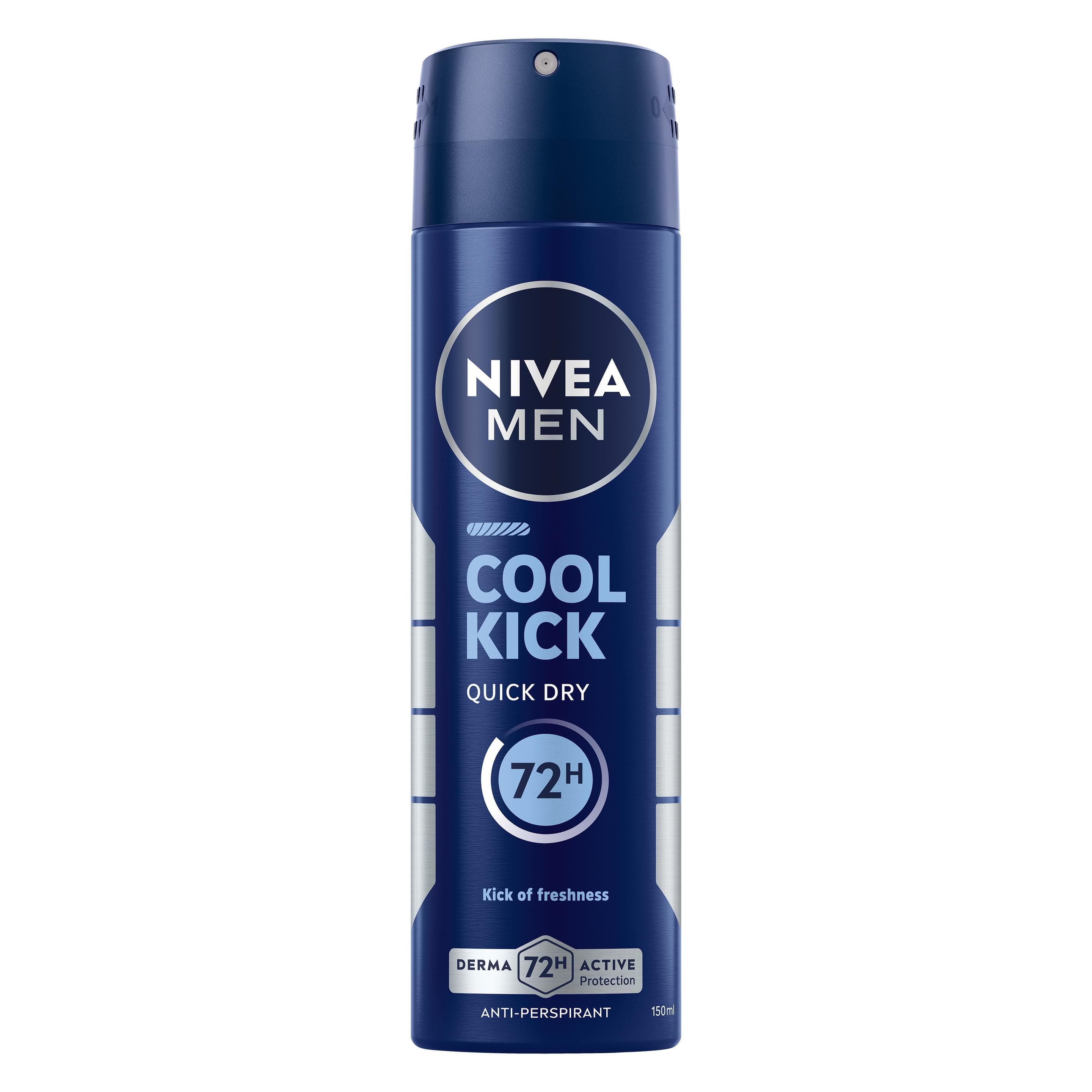 Nivea, Déodorant, Cool Kick Male Spray (Spray, 150 ml)