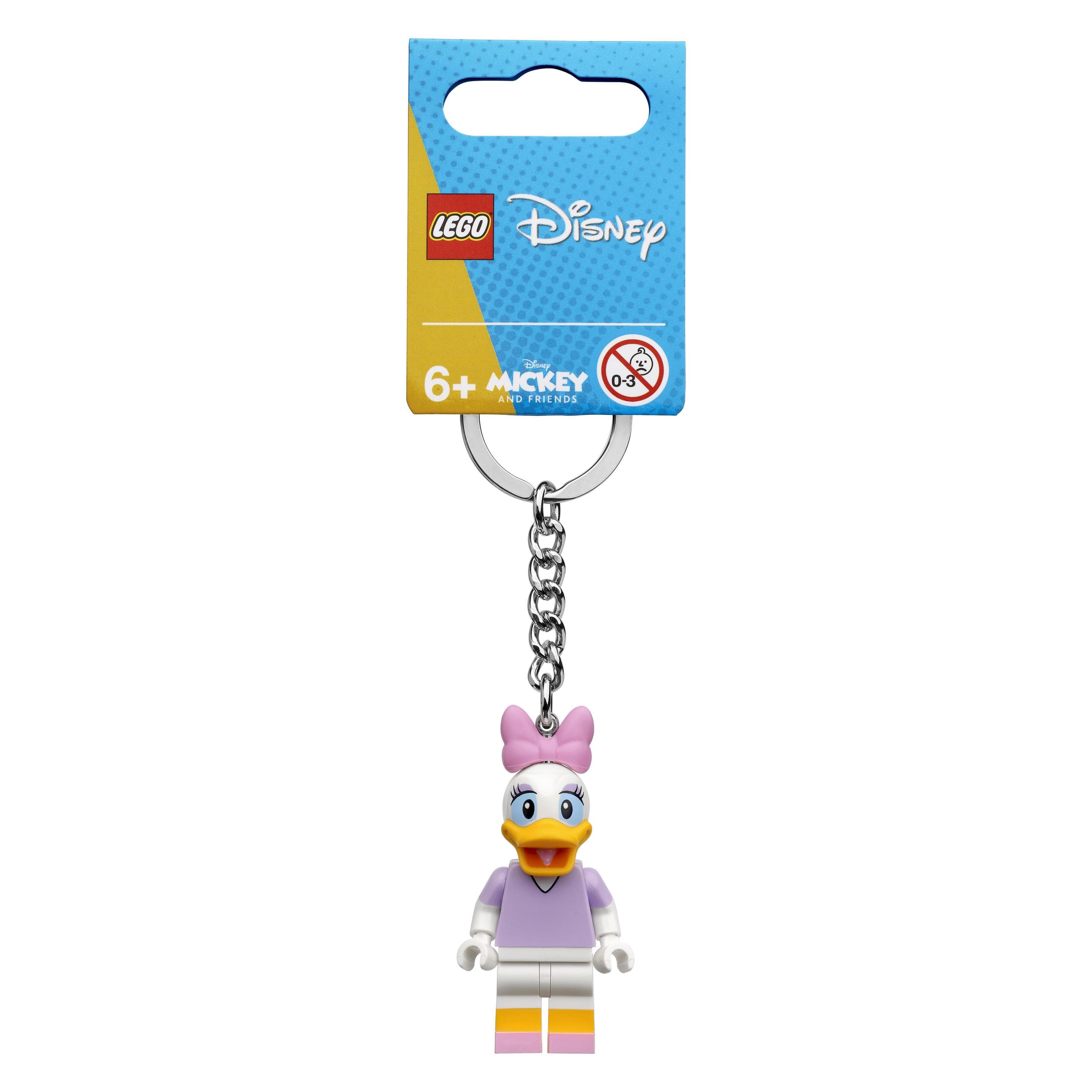 LEGO, Unisexe, Porte-clés, Porte-clés avec Daisy Duck, Violet, Rose, Blanc