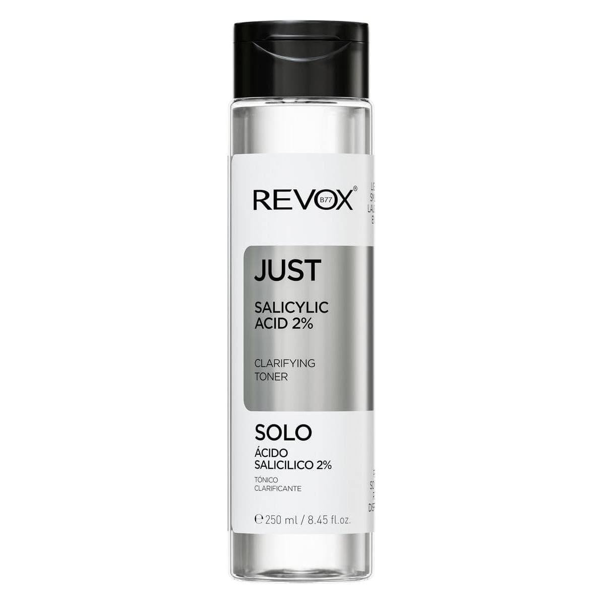 Revox, Nettoyant pour le visage, JUST acide salicylique 2% toner 250ml (Tonique visage, 250 ml)