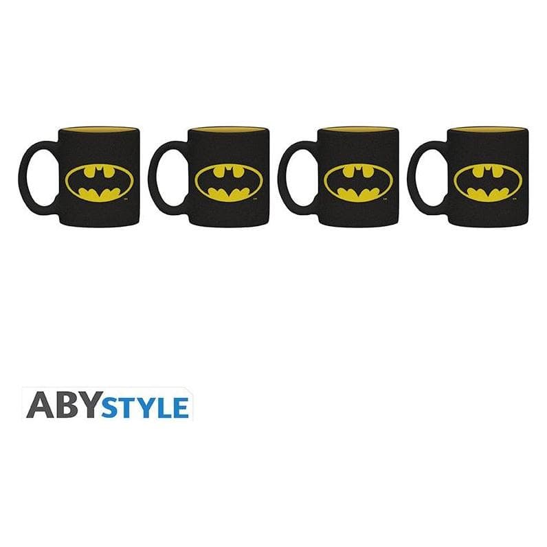 ABYstyle DC Comics Set 4 Tazzine 110ml: Logo, Tasse, Noir