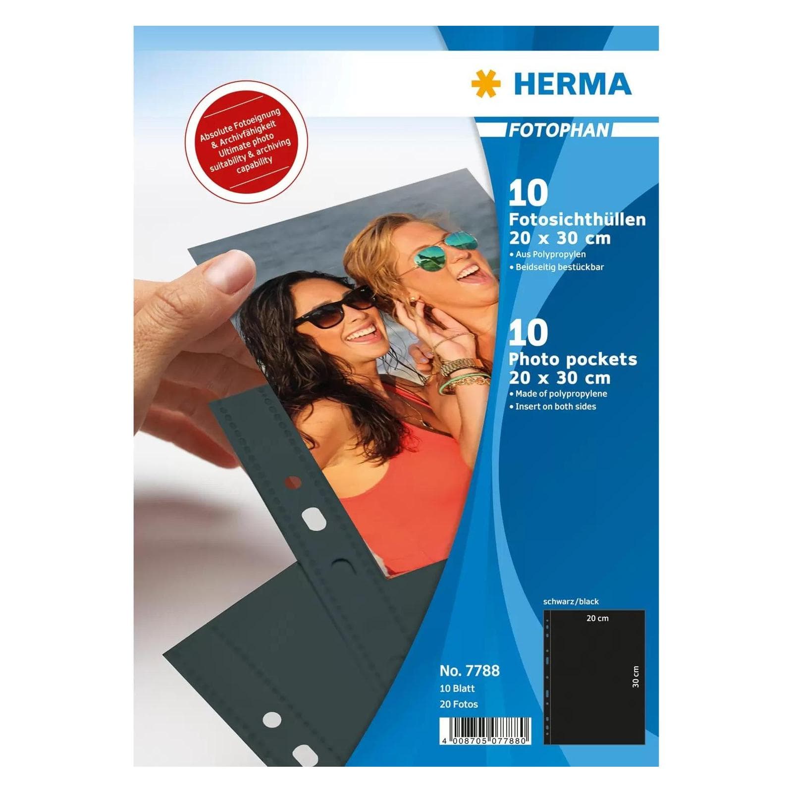 HERMA, Porte-documents, Housses pour photos (A4, 10x)