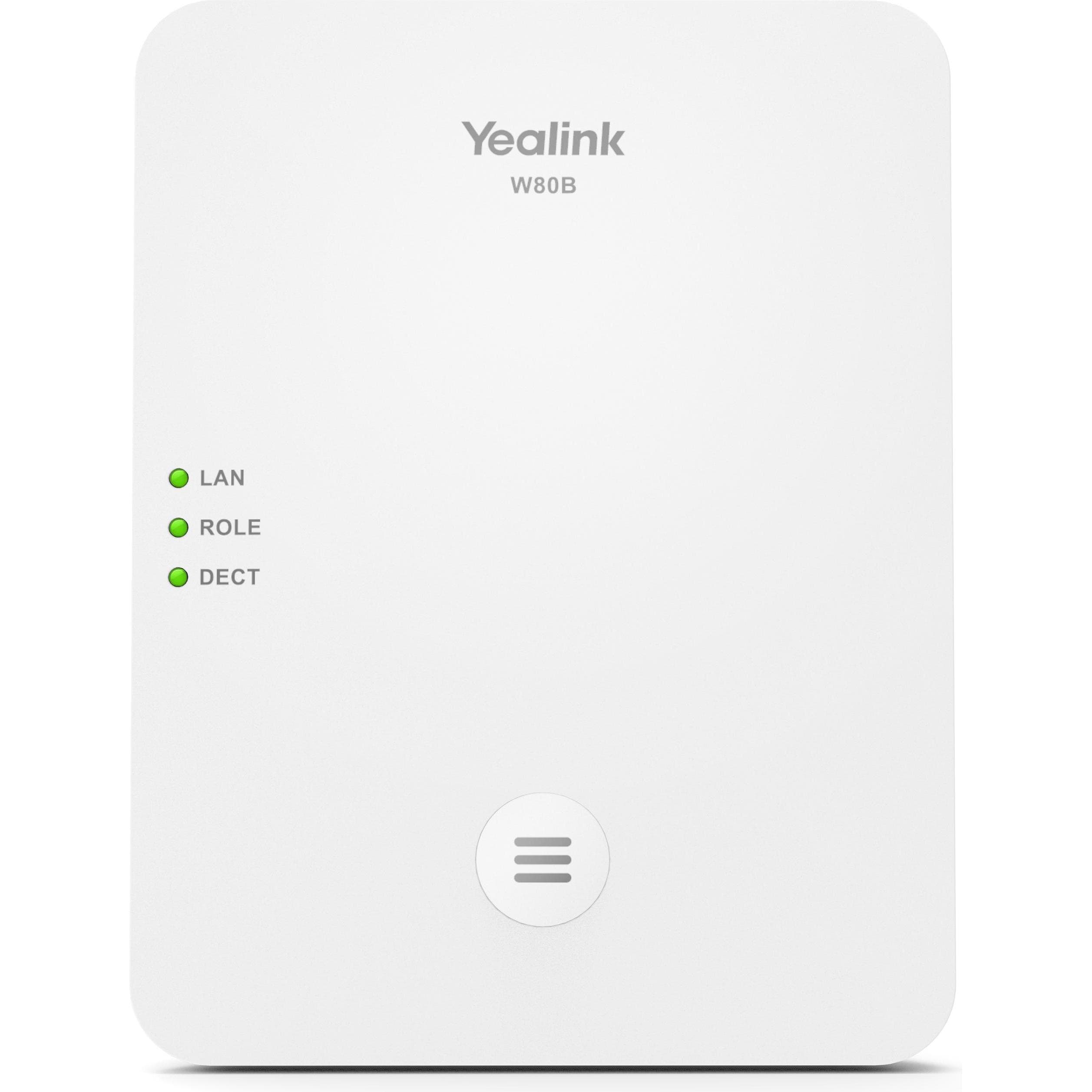 Yealink W80DM - Système multicellulaire sans fil -IP (unité de gestion ), Téléphone, Blanc