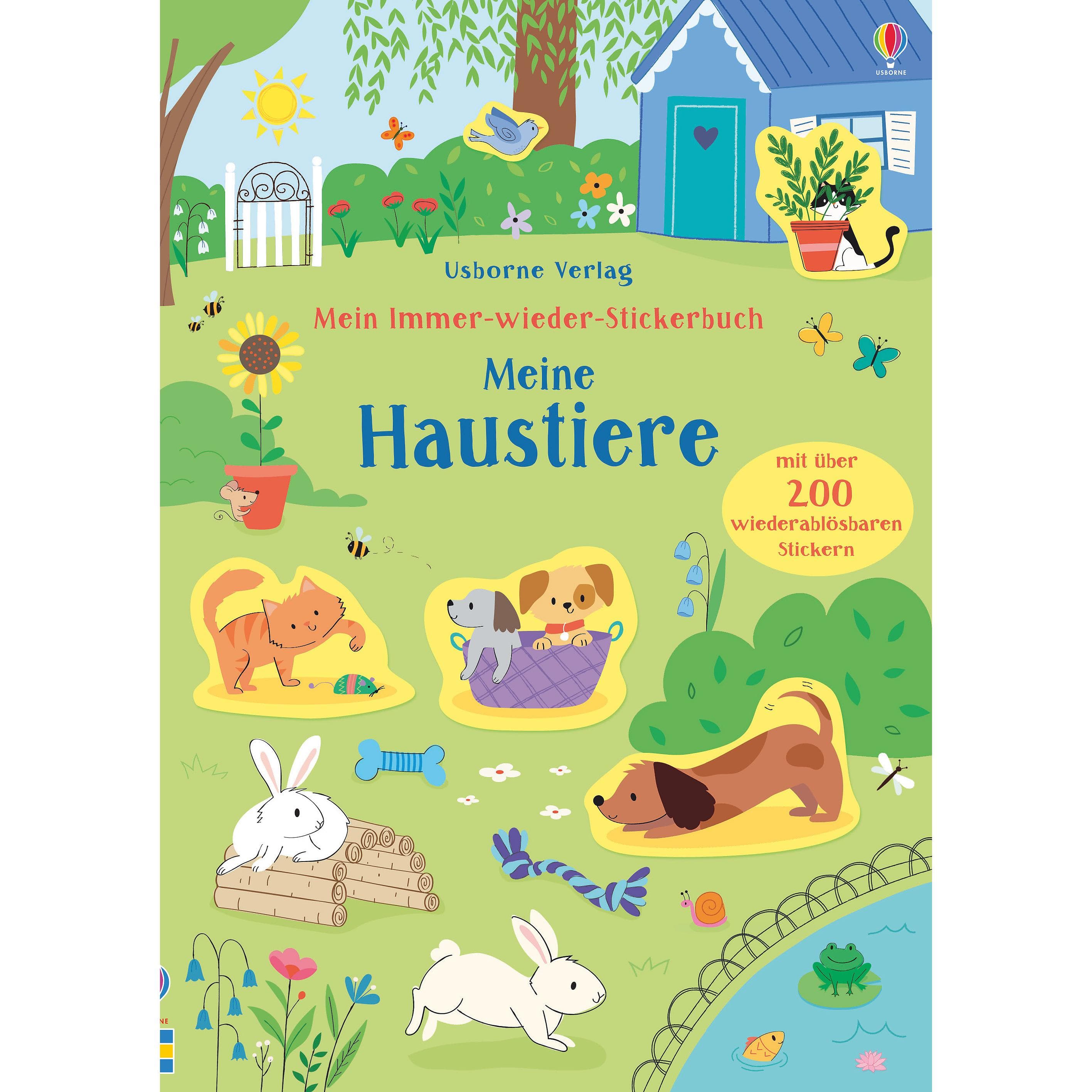 Usborne Publishing, Autocollants, Mon livre d'autocollants Toujours à nouveau : Mes animaux de compagnie (200 Autocollants)