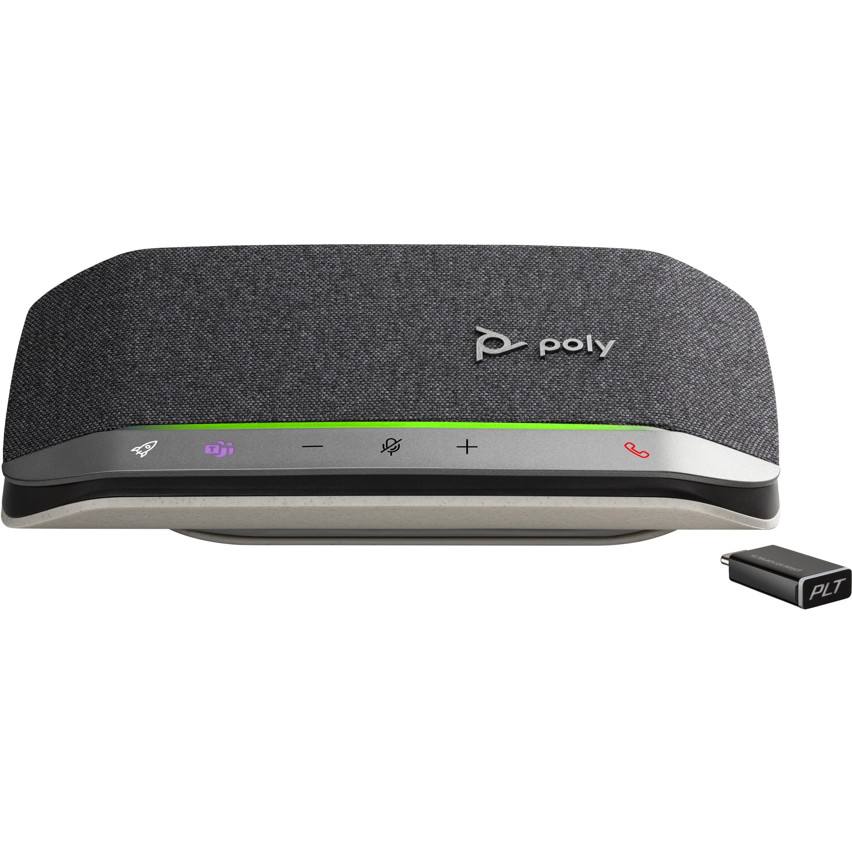 Poly Sync 20+, Solution de conférence, Noir, Argent