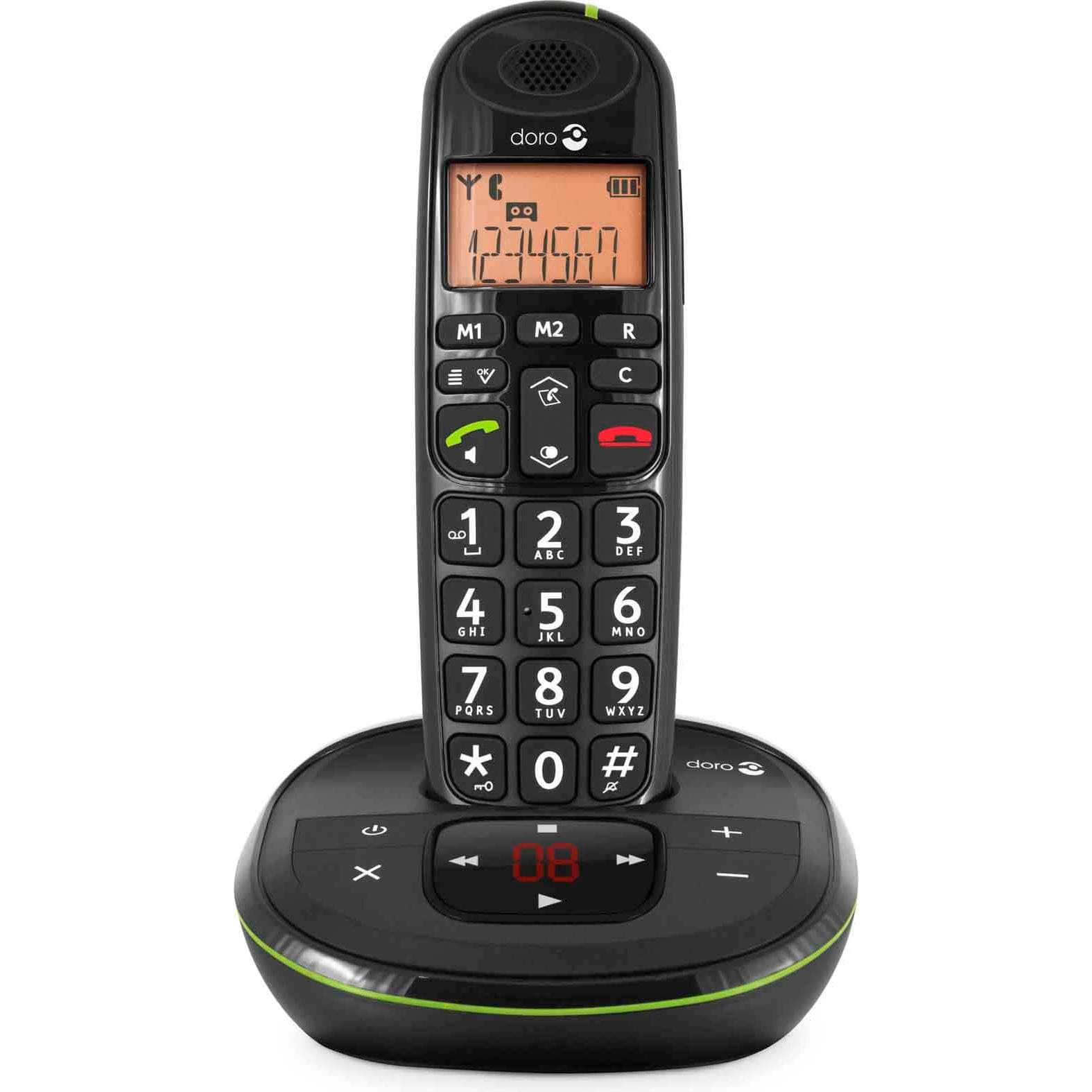 Doro PhoneEasy 105 WR, Téléphone, Noir